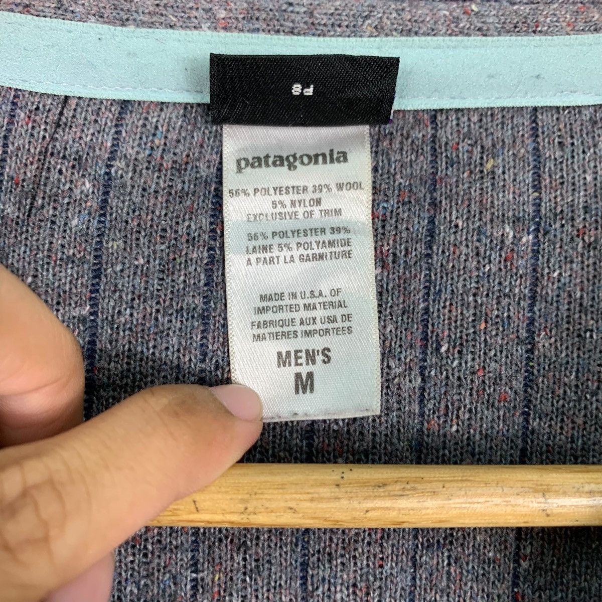 Patagonia PATAGONIA Blue Striped Sweater Jacket #1102-C50 Size US M / EU 48-50 / 2 - 17 Thumbnail
