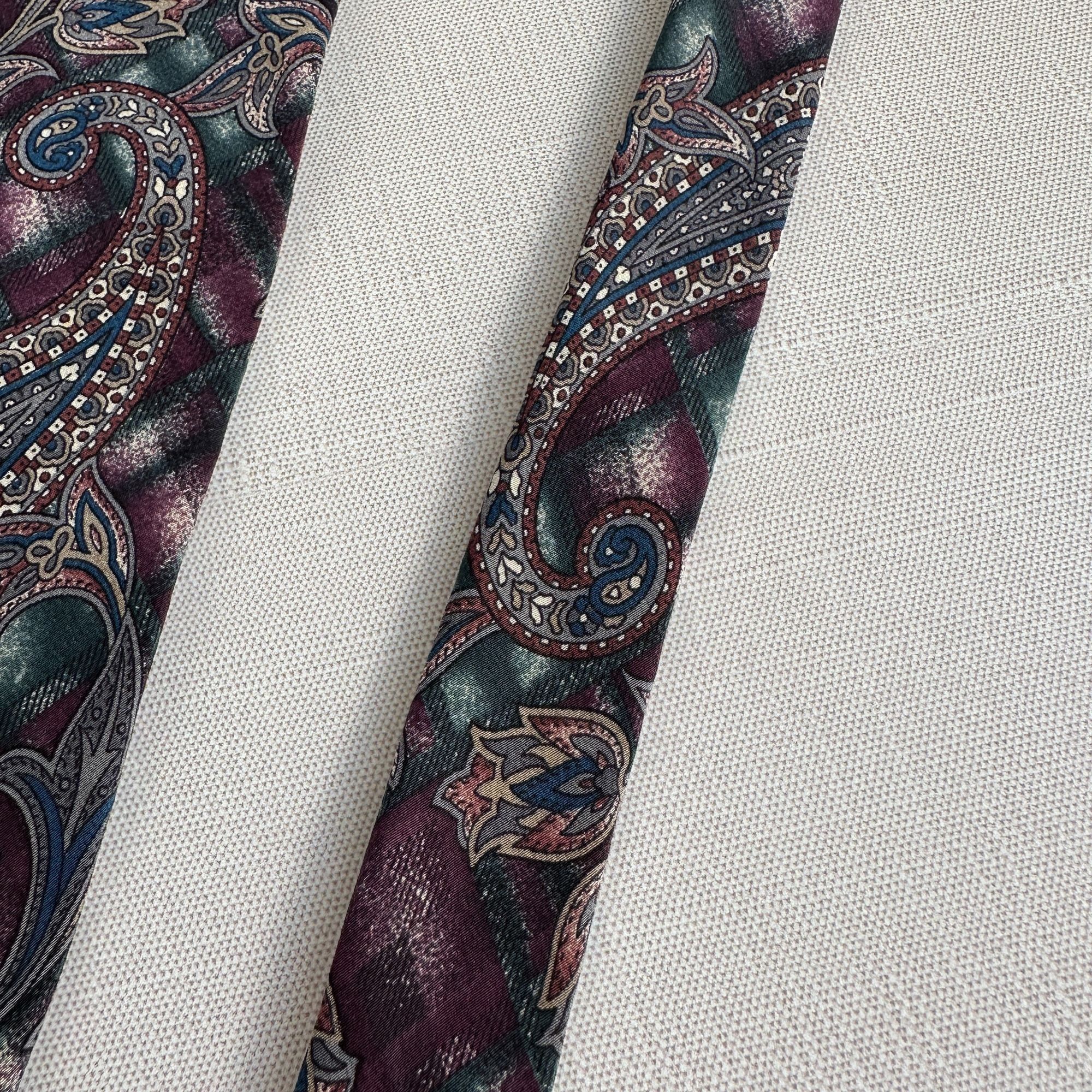 Bill Blass Bill Blass Silk Paisley Tie 57" Size ONE SIZE - 7 Thumbnail