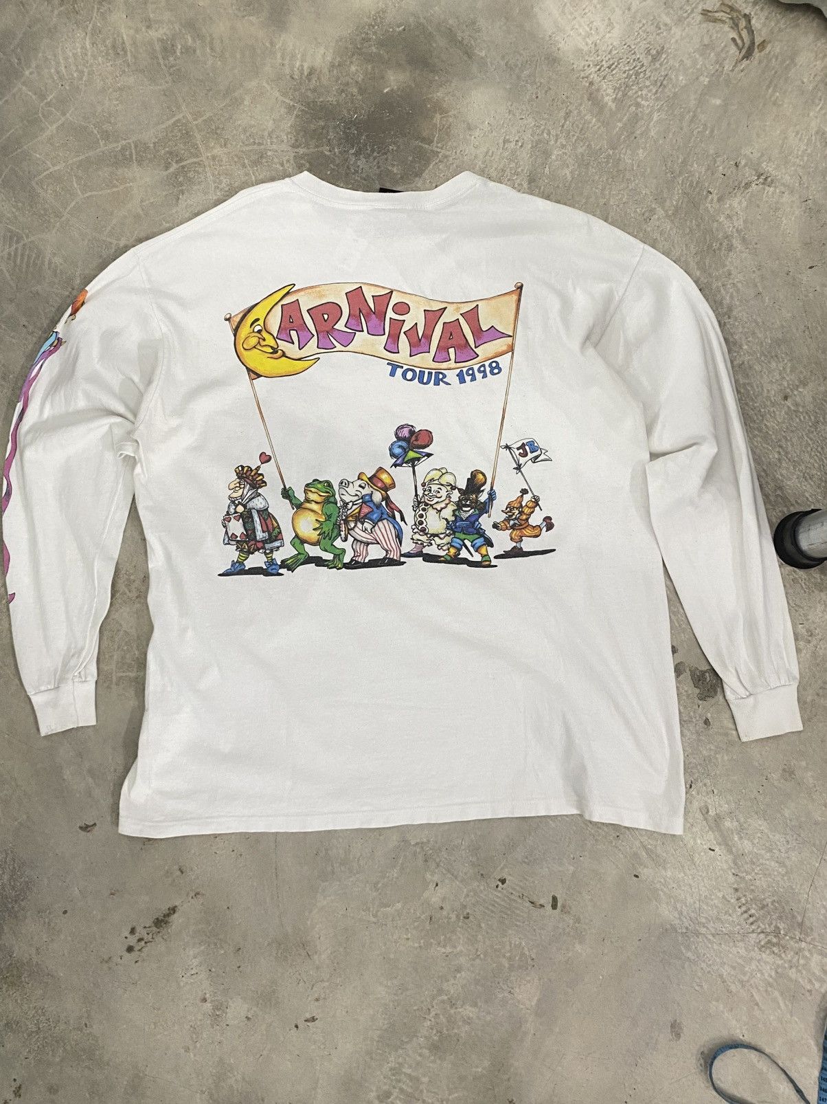 Band Tees VINTAGE 1998 JIMMY BUFFETT CARNIVAL TOUR Size US XL / EU 56 / 4 - 3 Thumbnail