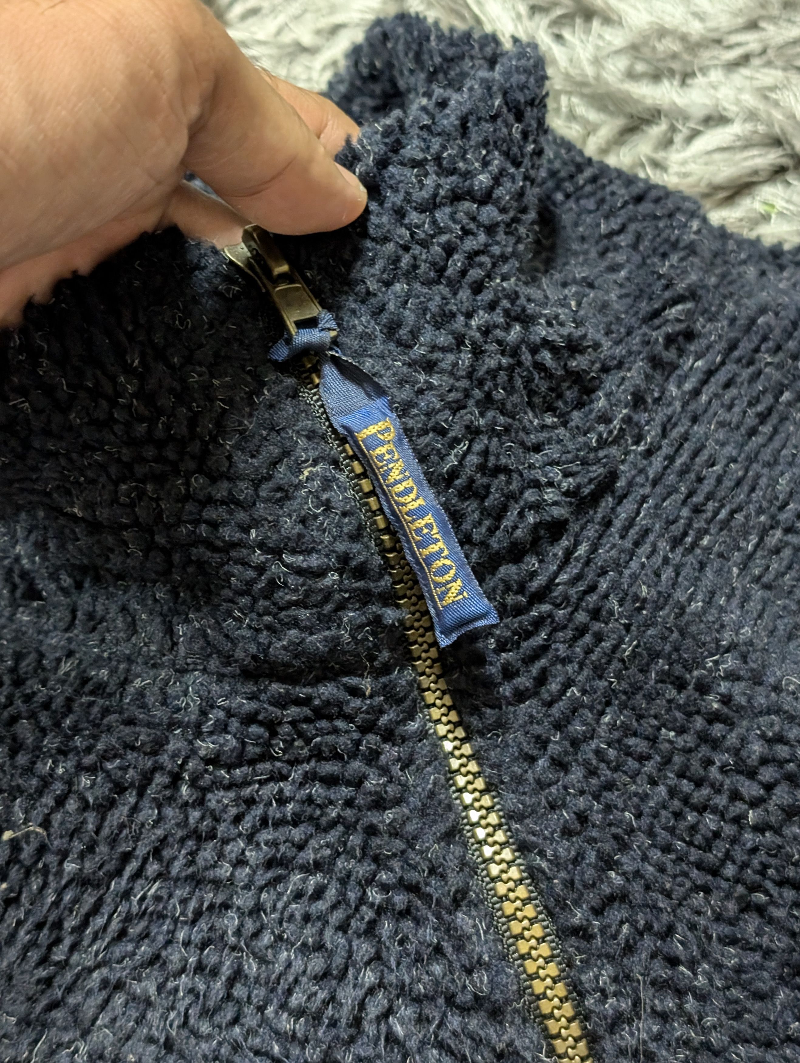 Pendleton Vintage Pendleton Fleece Sweater Half Zipper Jacket Outdoor Size US M / EU 48-50 / 2 - 7 Thumbnail