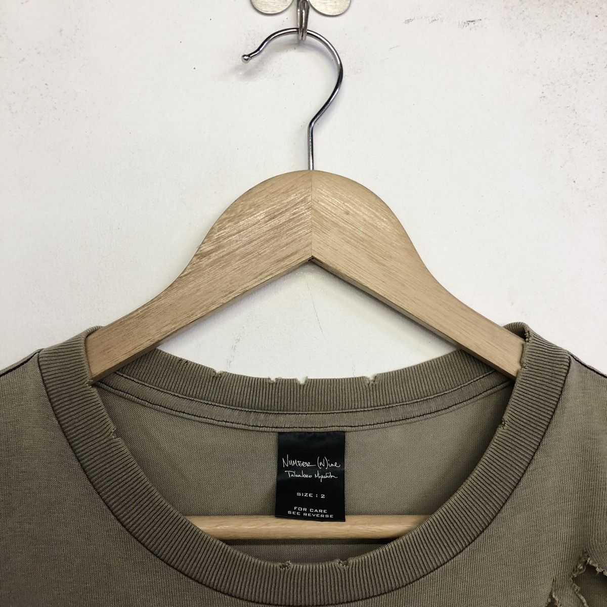 Japanese Brand × Number (N)ine × Takahiromiyashita The Soloist. NUMBER (N)INE FW 2004 “SAVE THE ENVIRONMENT” MESSAGE T-SHIRT Size US M / EU 48-50 / 2 - 4 Thumbnail