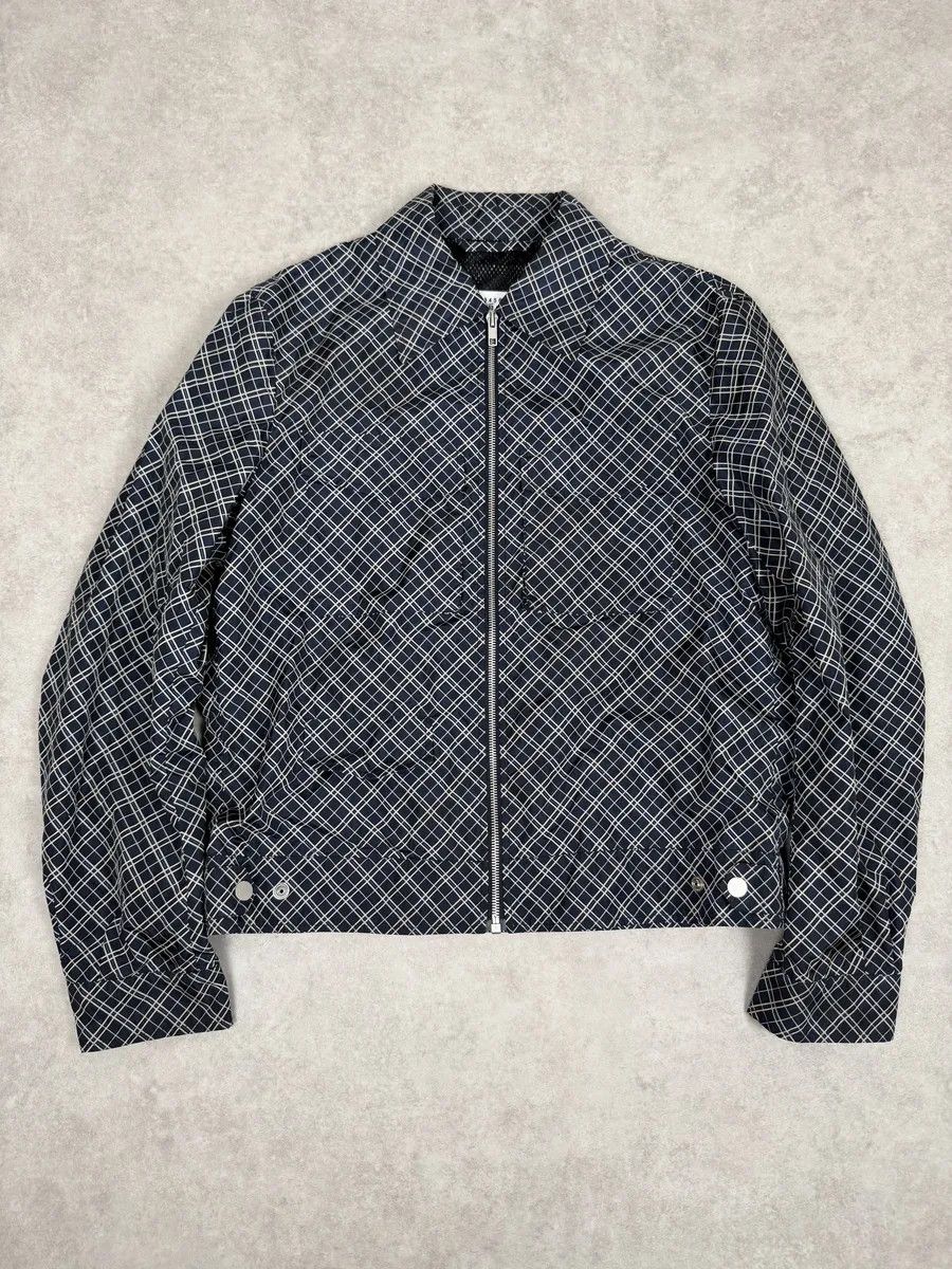 SS2019 Maison Margiela White & Blue Light Zip-up Jacket