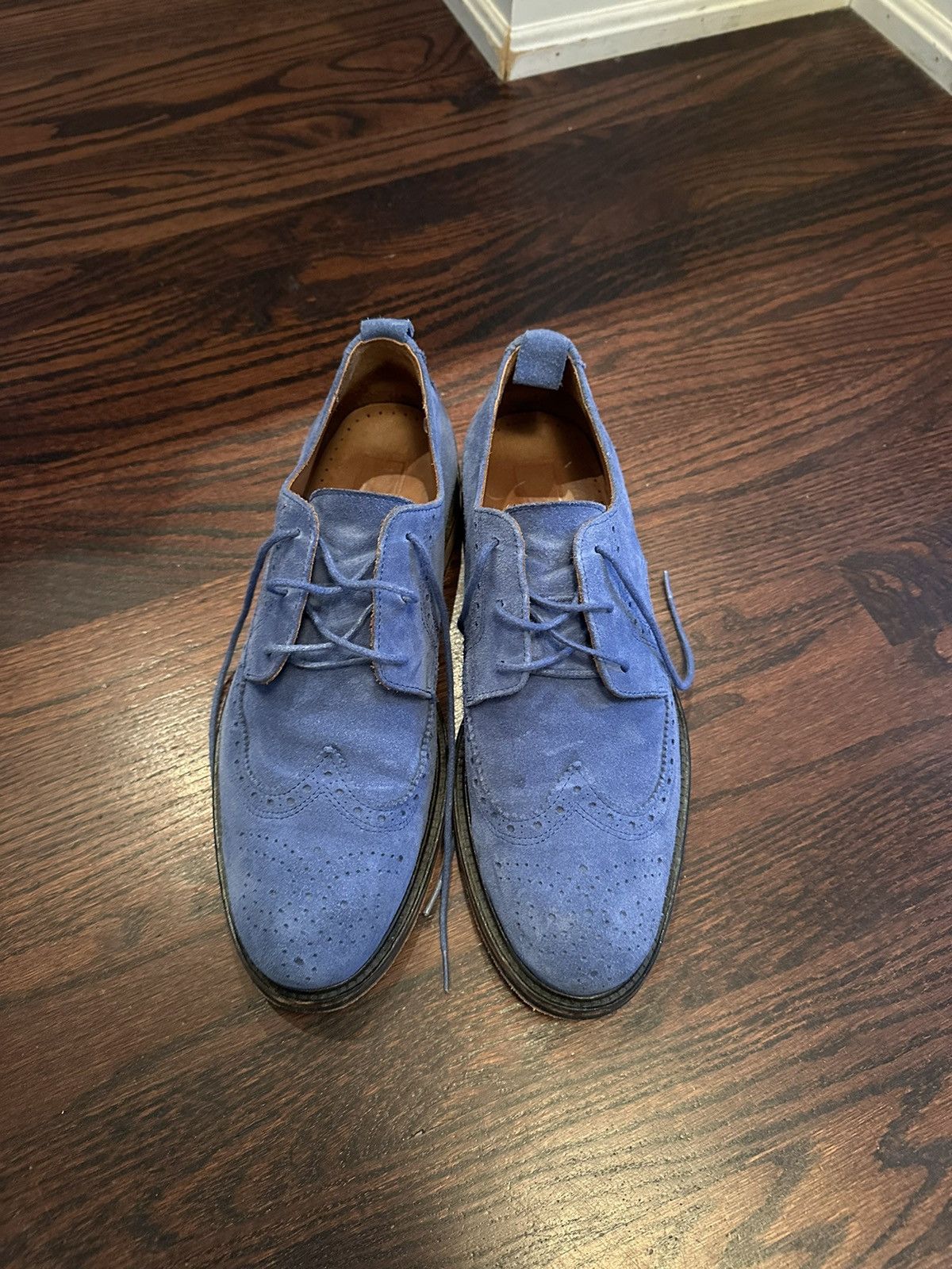 AMI AMI Light Blue Suede Brogue (43) Size US 10 / EU 43 - 3 Thumbnail