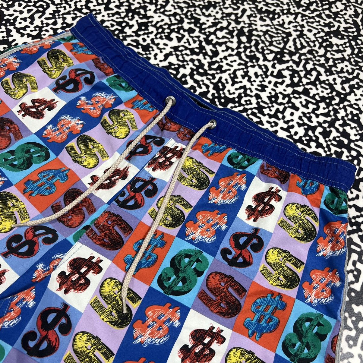 Andy Warhol Vintage Y2K Andy Warhol Dollar Logo Luxury Retro Shorts Size US 36 / EU 52 - 5 Thumbnail