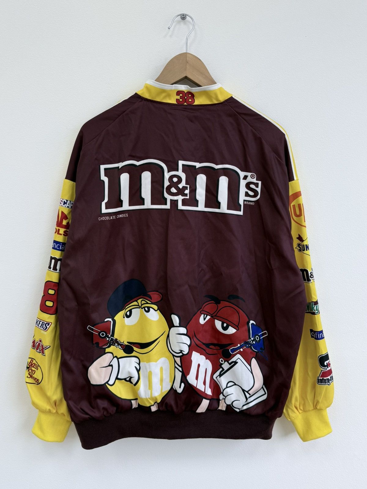 NASCAR Vintage M&Ms NASCAR Racing Jacket Y2K 90s Size US L / EU 52-54 / 3 - 6 Thumbnail
