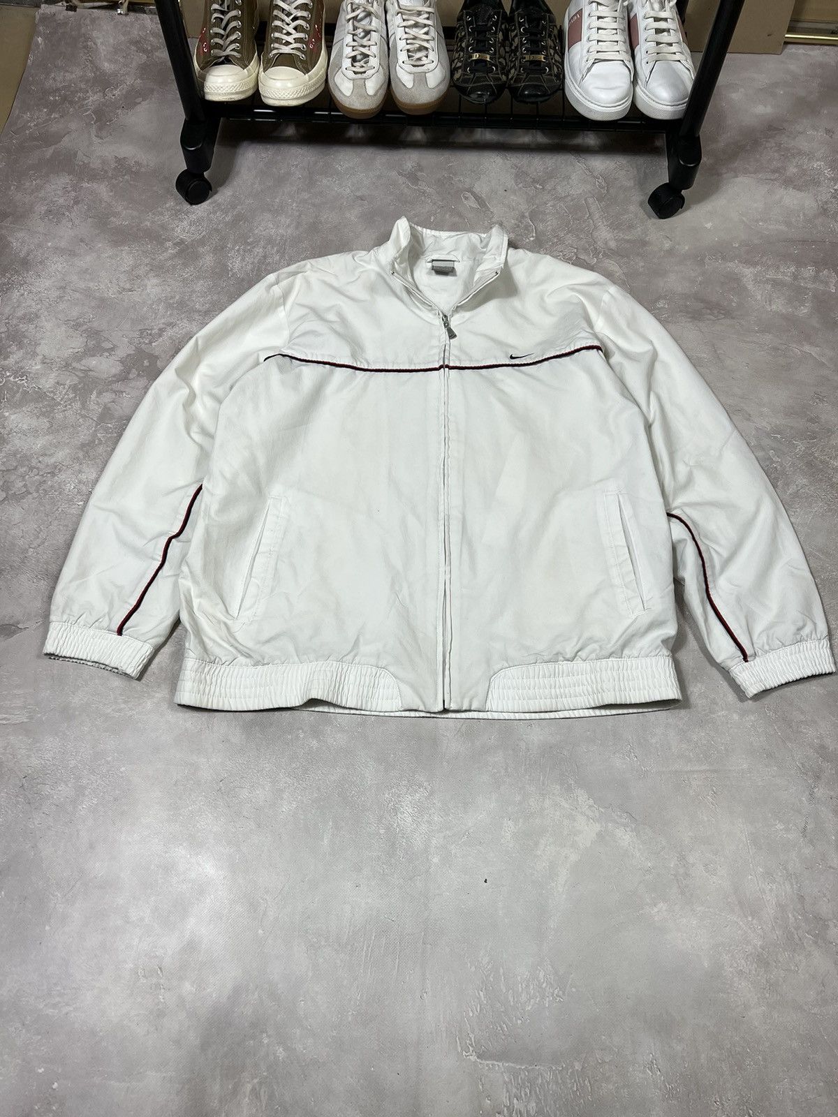 Vintage Vintage Nike Nylon Baggy Drill Jacket Size US XL / EU 56 / 4 - 2 Thumbnail