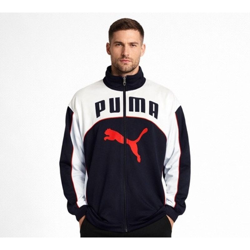 Puma Puma XL Colorblock Track Jacket Big Logo Full Zip World Cup Size US XL / EU 56 / 4 - 1 Thumbnail