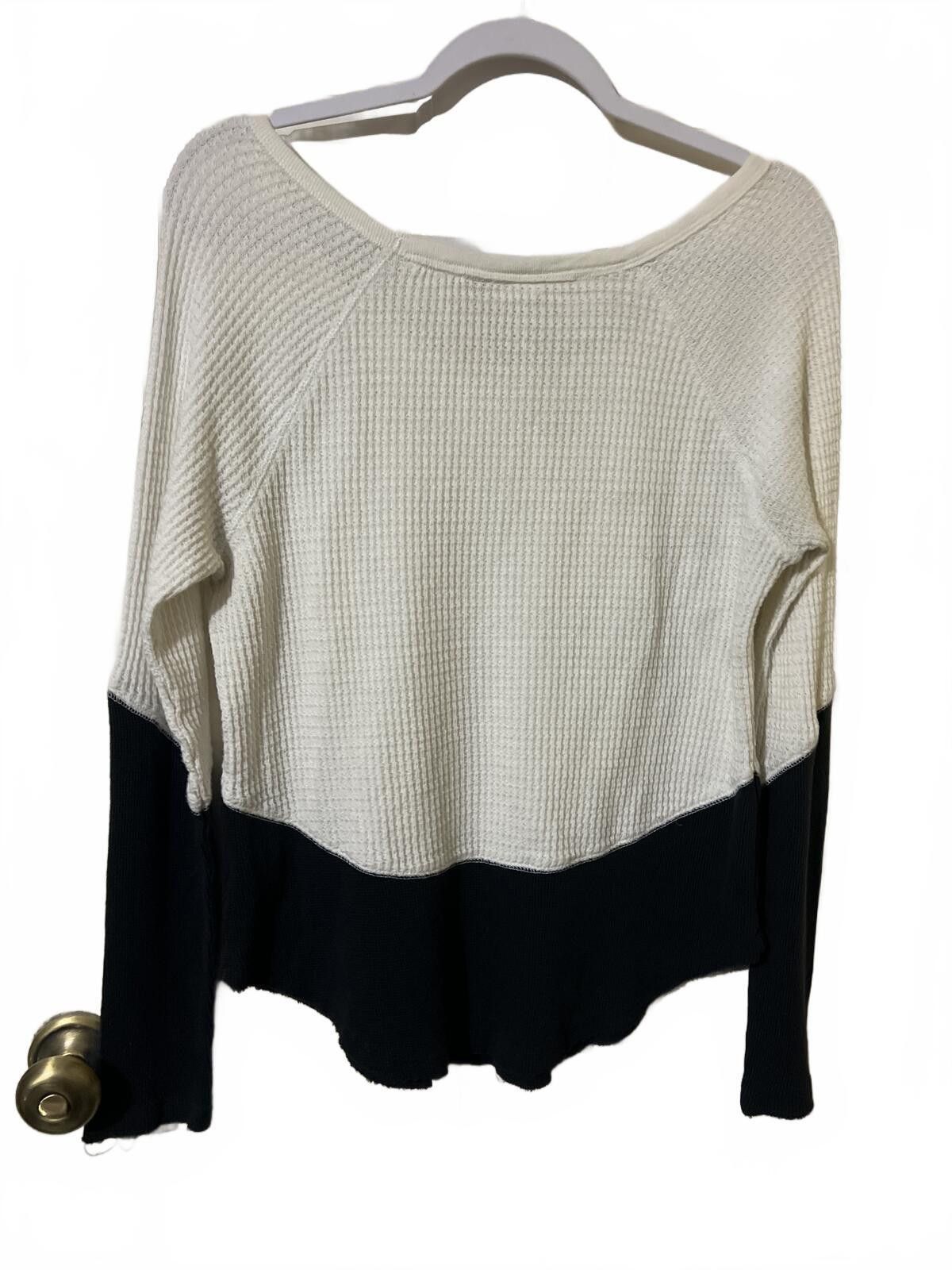 Other White Crow Women's Colorblock Waffle Knit Long Sleeve Top S Size S / US 4 / IT 40 - 5 Thumbnail
