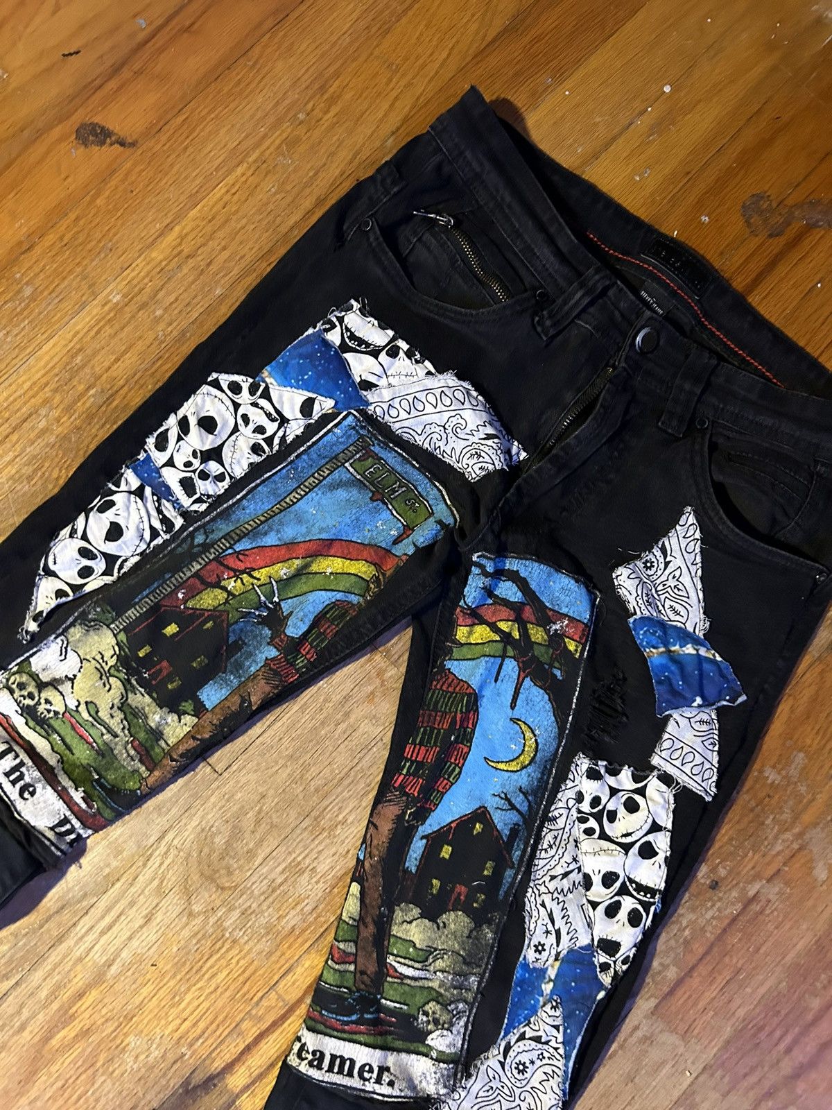 Other Custom Freddy Krueger themed jeans (1of1) Size US 28 / EU 44 - 4 Thumbnail