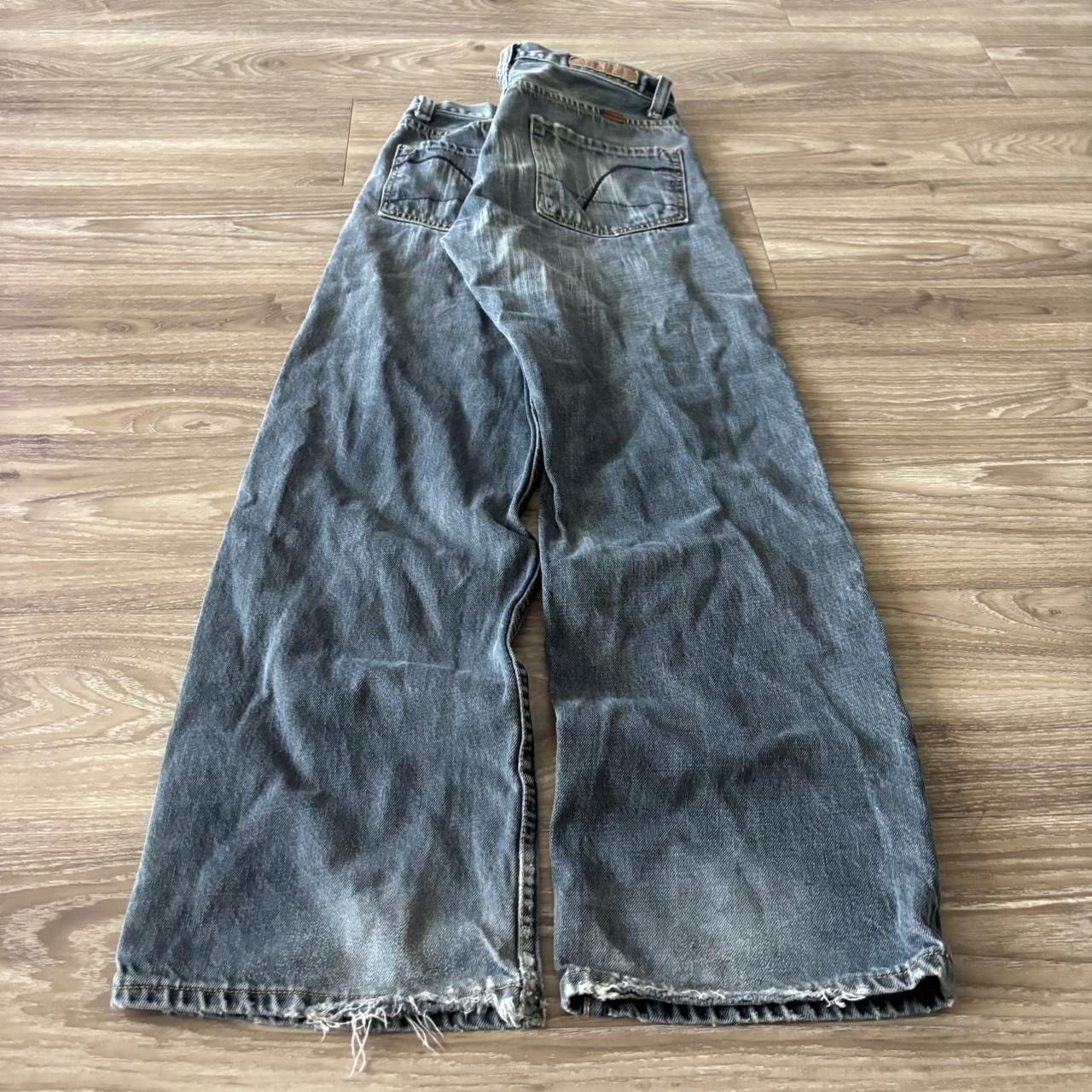 Vintage Crazy Vintage Y2K/2000s Grunge Faded Dark Wash Denim Jeans! 29x30 Size US 29 - 4 Thumbnail