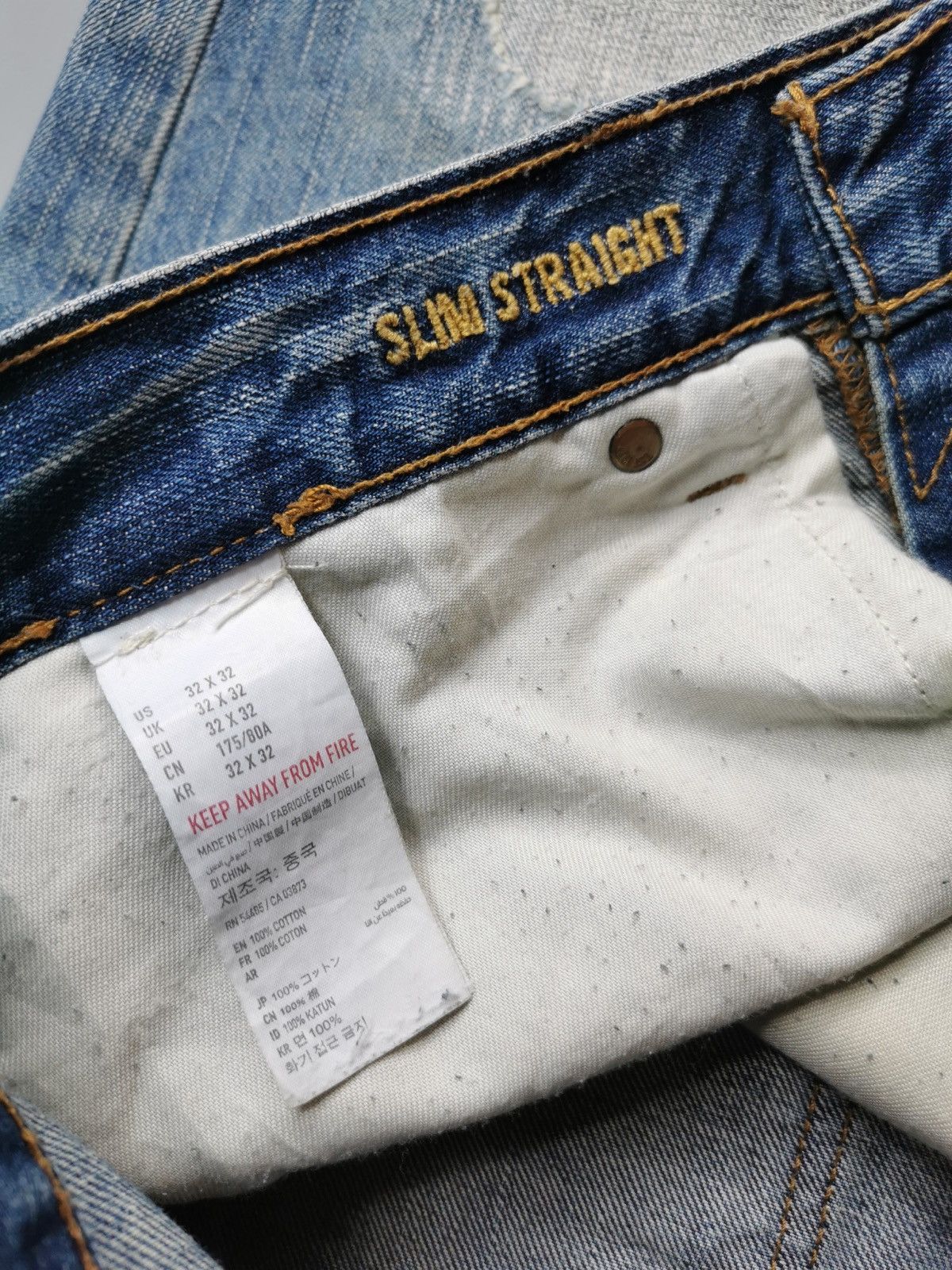 American Eagle Outfitters AMERICAN EAGLE WRECKED JEANS VINTAGE DIRTY PUNK SHIT Size US 34 / EU 50 - 14 Thumbnail