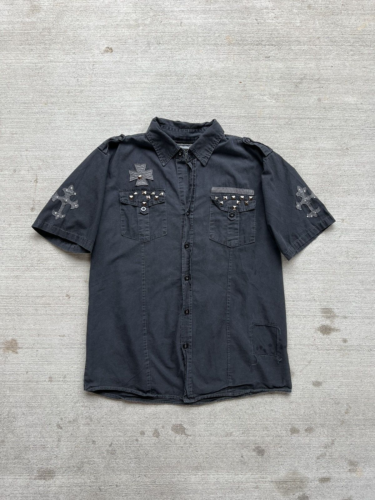 Affliction × Band Tees CRZY Y2K button up cross Affliction type Size US S / EU 44-46 / 1 - 2 Thumbnail