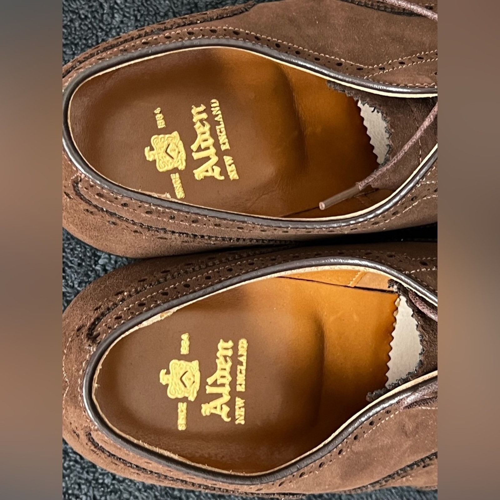 Alden Rare Vintage 1990’S Alden 9.5 AC Wingtip Blucher Derby Shoes Size US 9.5 / EU 42-43 - 11 Thumbnail
