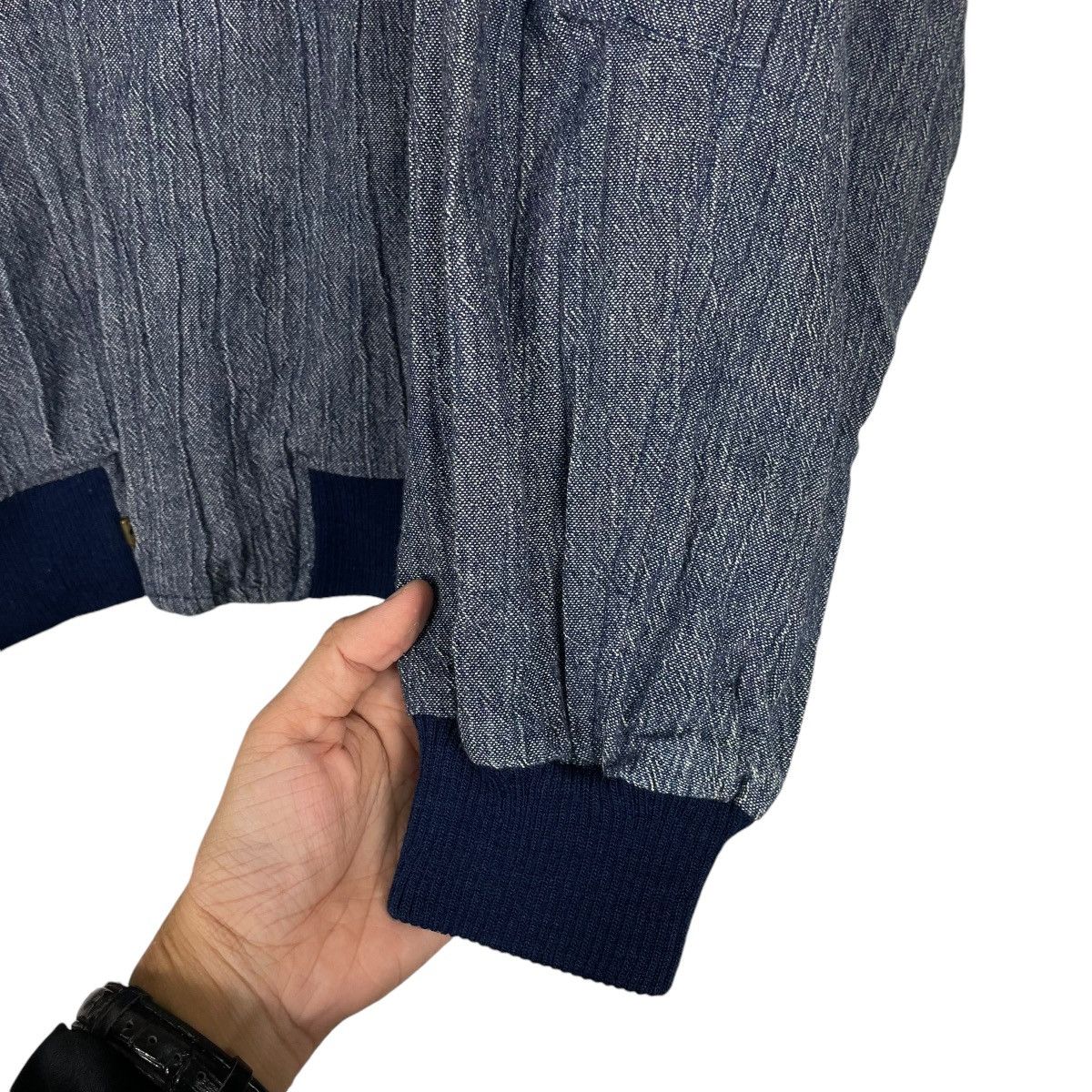 Designer × Japanese Brand × Yohji Yamamoto 💥90s GIRA POUR HOMME JAPAN LINEN BOMBER Size US M / EU 48-50 / 2 - 13 Thumbnail