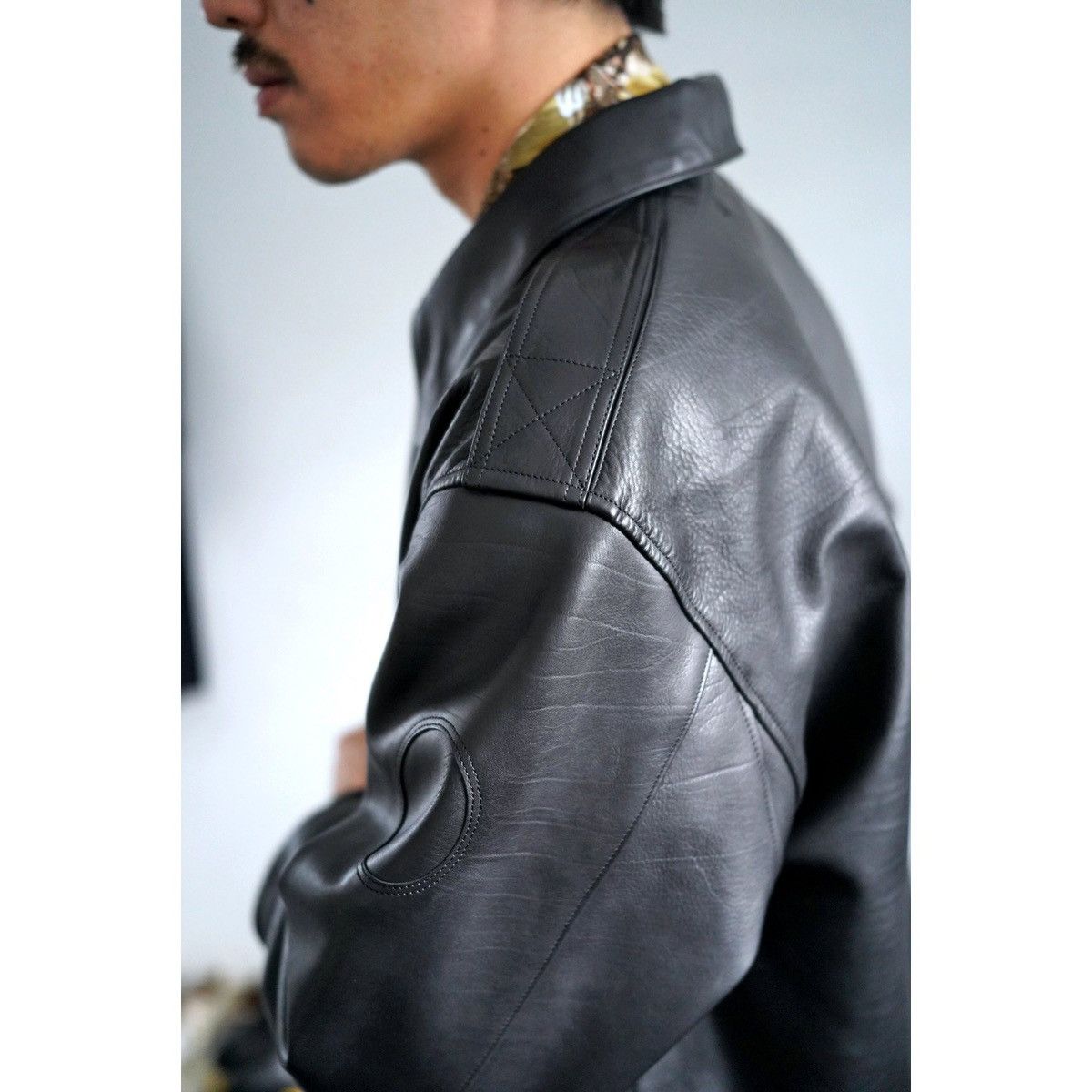 Niceness Oiled calf a2 russell leather jacket XL Size US XL / EU 56 / 4 - 12 Thumbnail