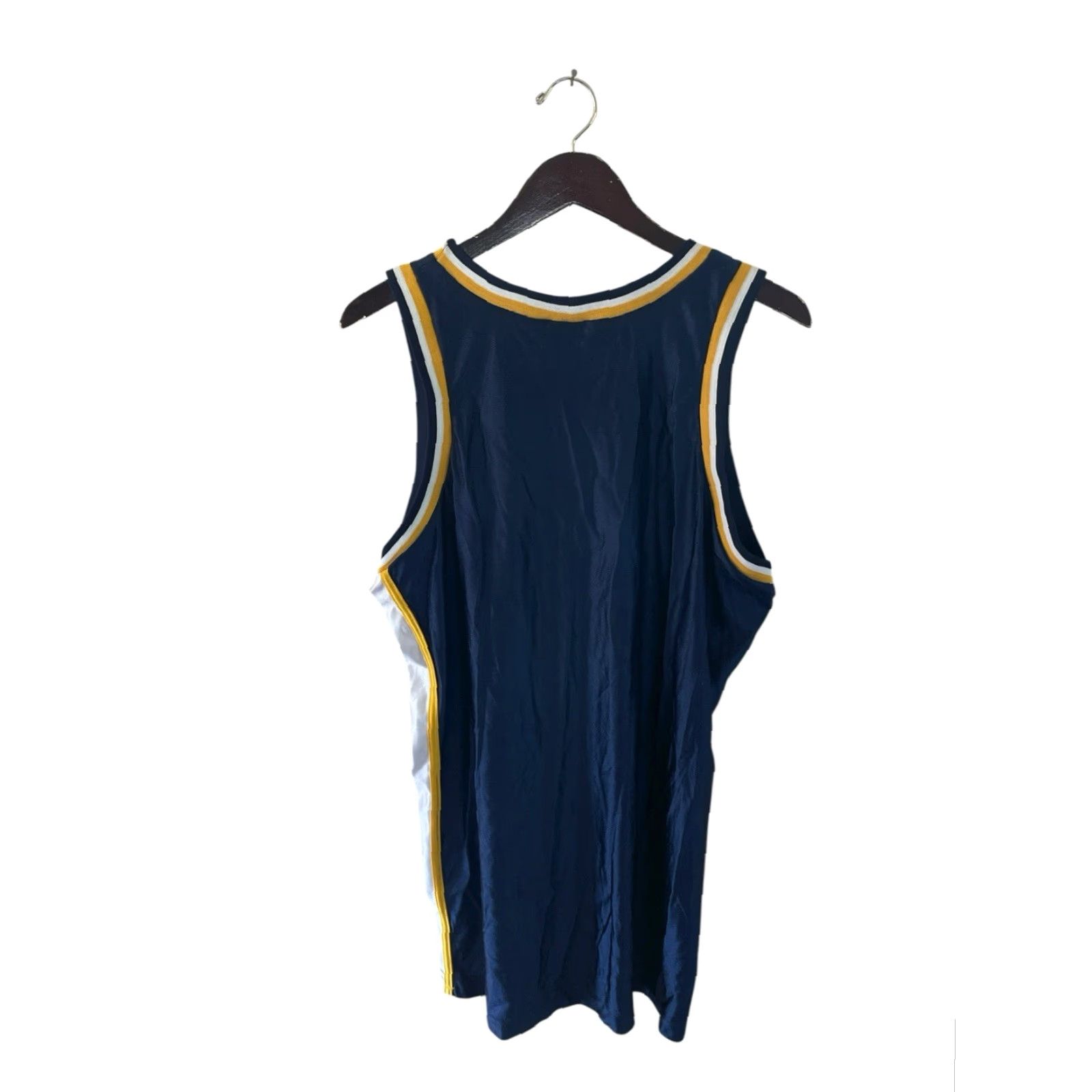 Vintage VINTAGE Saxon Basketball Jersey Mens XL NWOT 90s Canada Navy Maize White Tank Athletic Nylon Sleeveless Dazzle Size US XL / EU 56 / 4 - 5 Thumbnail