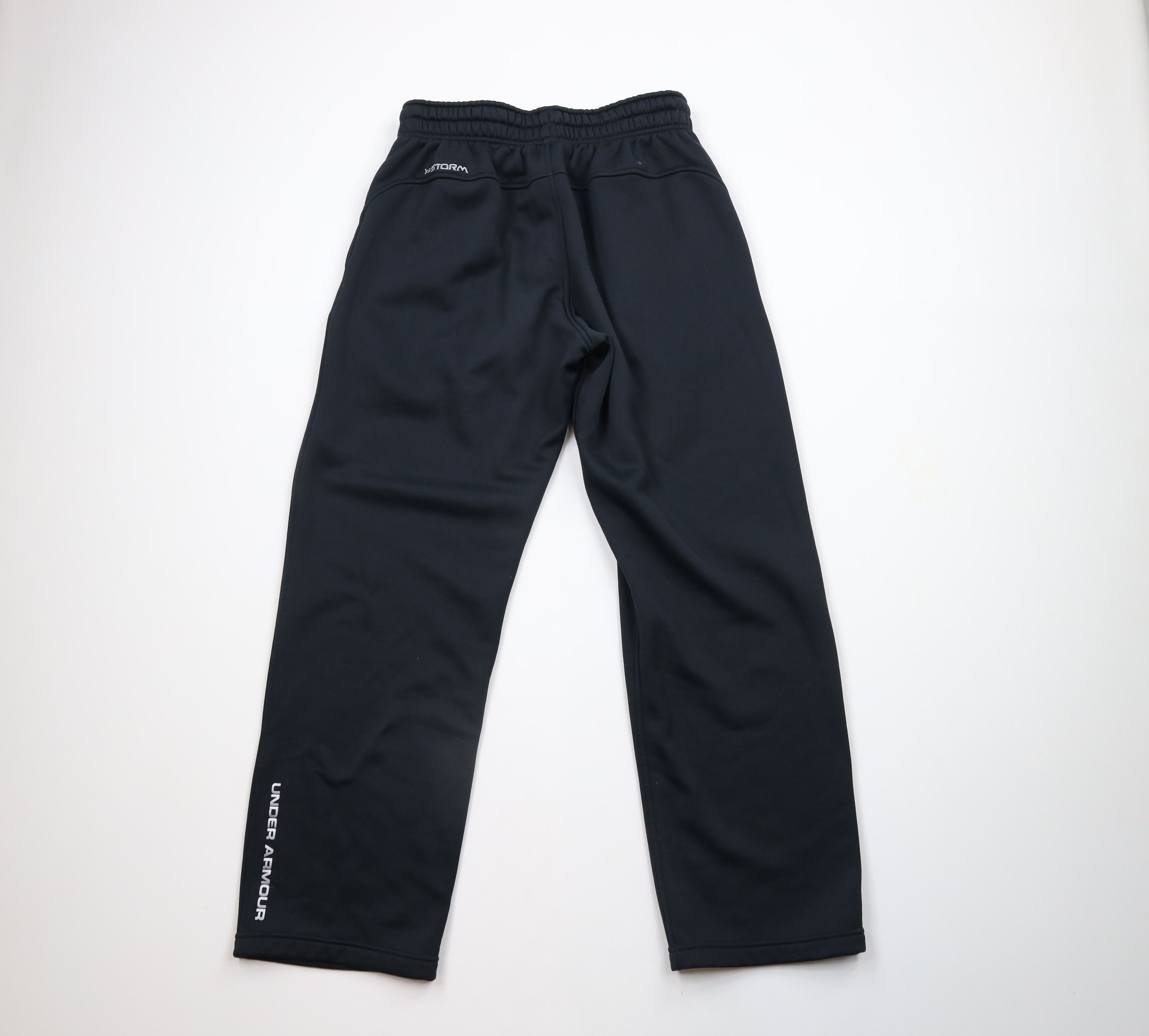 Under Armour × Vintage Under Armour Wide Leg Fleece Lined Sweatpants Pants Black Size US 34 / EU 50 - 8 Thumbnail
