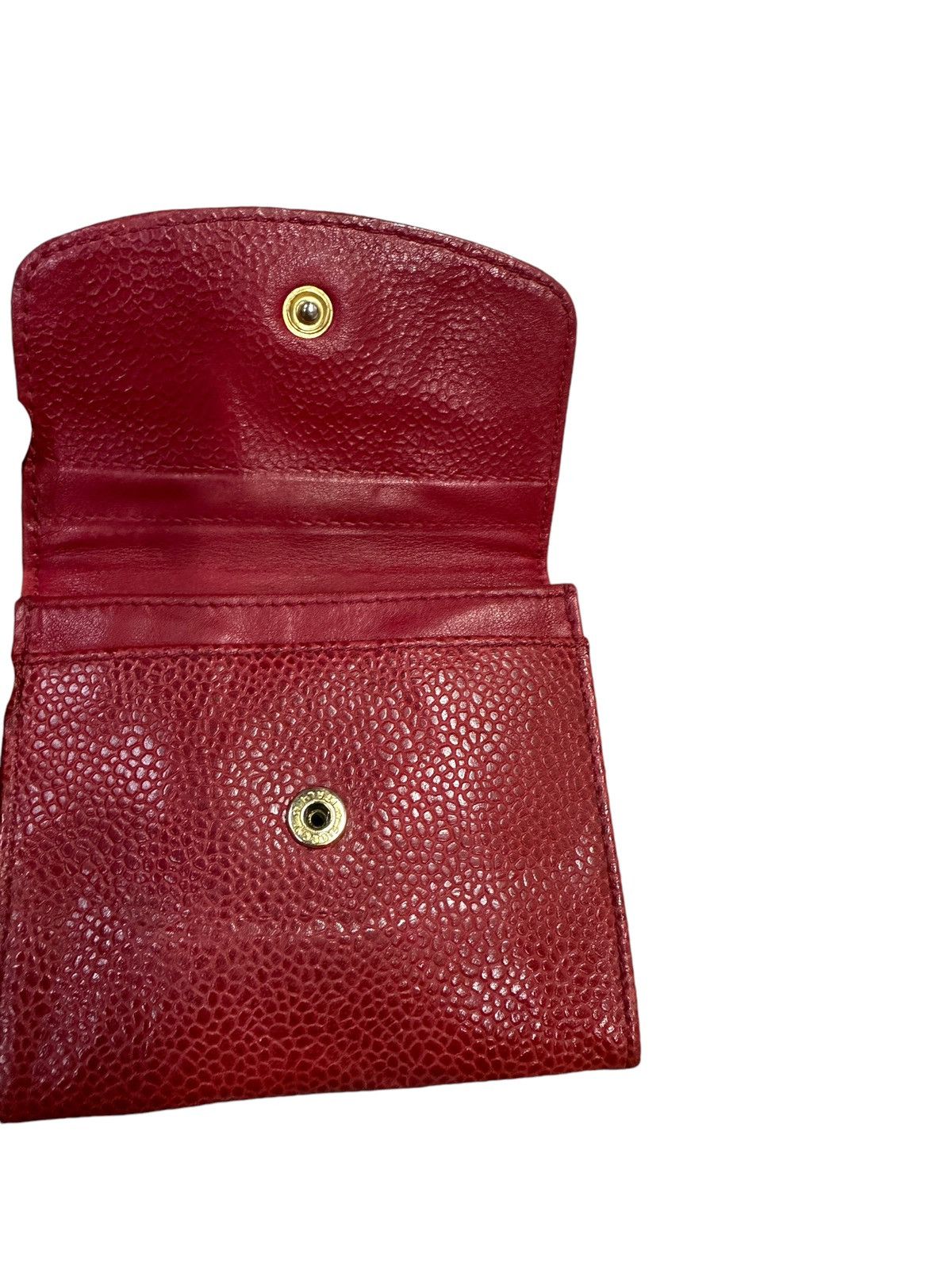 Chanel 💥Vintage Chanel 1994 Coin Case Caviar Red Size ONE SIZE - 6 Thumbnail