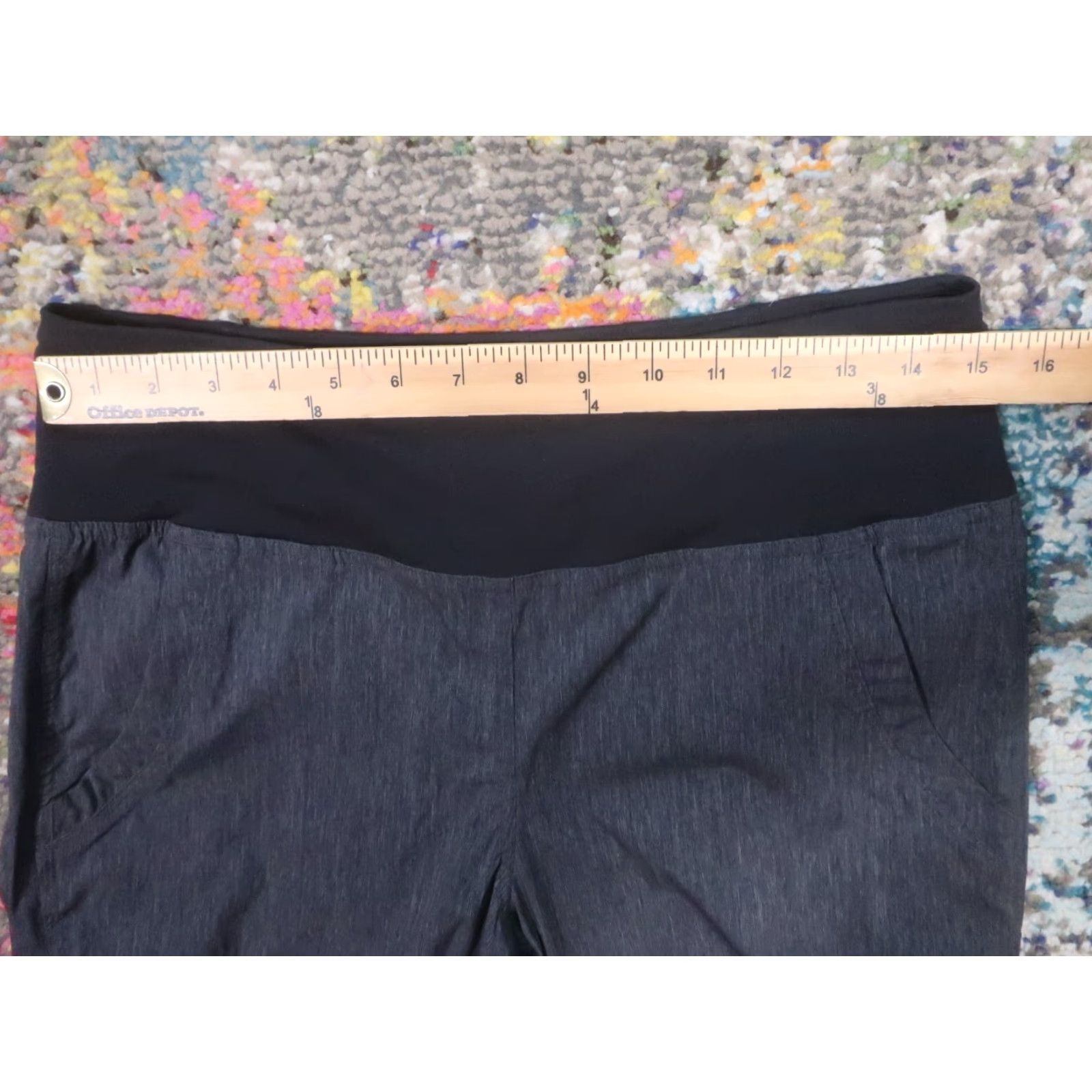 Prana prAna Jogger Pants Womens M Gray Bear Rock Lightweight Stretch Waist EUC Size 32" / US 10 / IT 46 - 7 Thumbnail