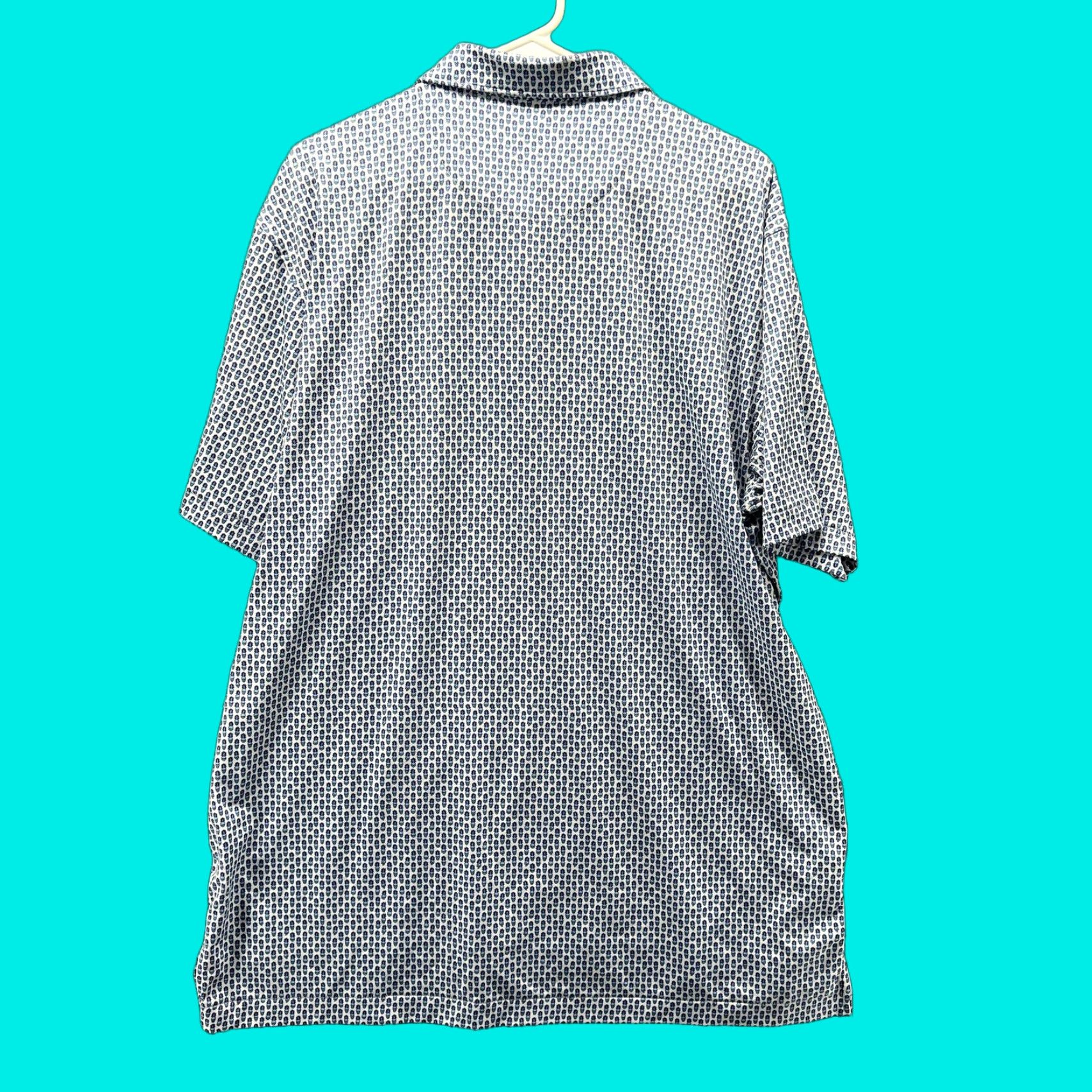 Peter Millar Peter Millar Polo Shirt Mens L Blue Summer Comfort Pineapple Print Golf Size US L / EU 52-54 / 3 - 1 Thumbnail