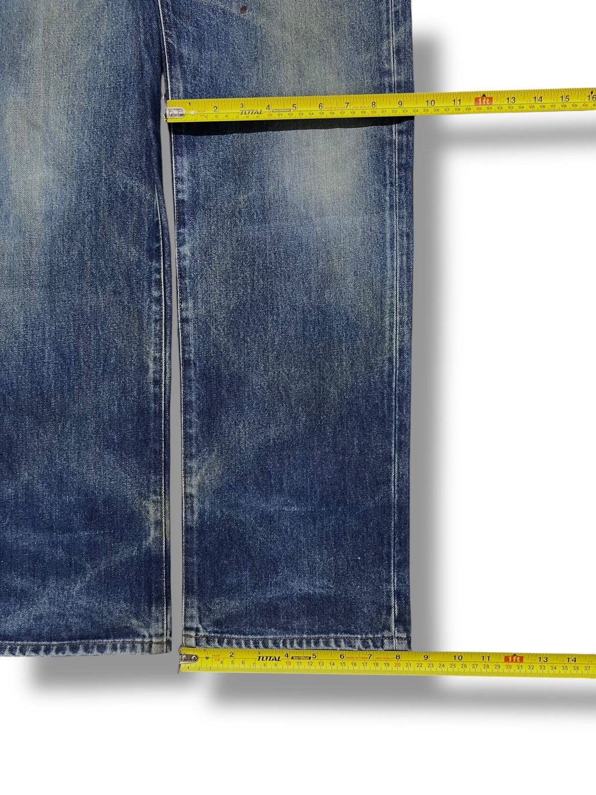 Japanese Brand Vintage Bobson Chessking Japan- Faded Mud Wash, Distressed Size US 33 - 20 Thumbnail