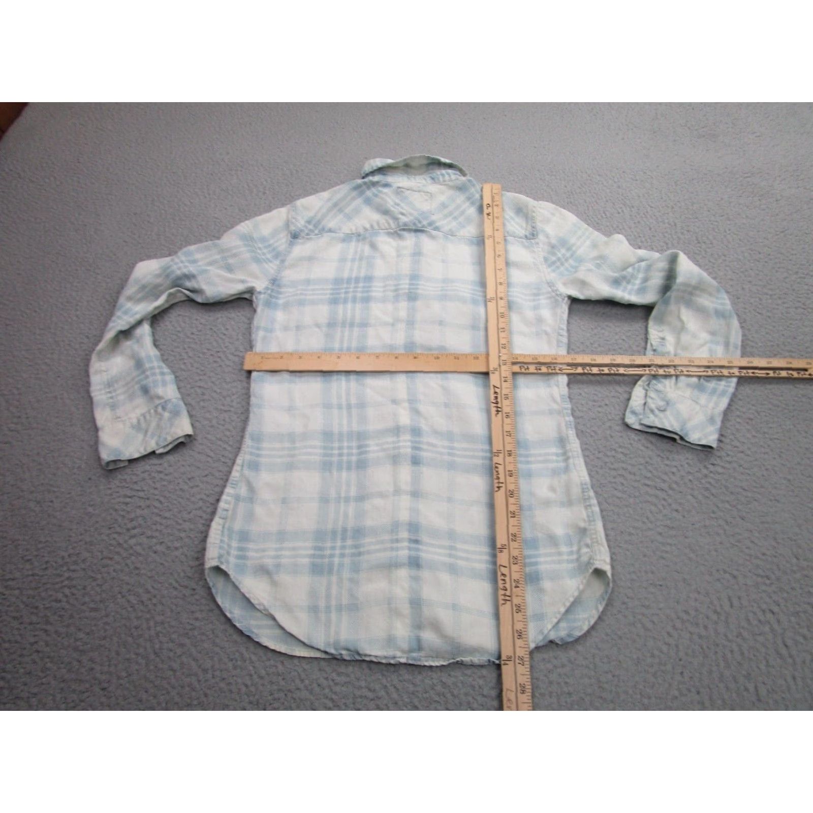 Rails Rails Plaid Shirt Womens Small Blue White Button-UpCowgirl Grunge Bohemian Womens Size S / US 4 / IT 40 - 7 Thumbnail