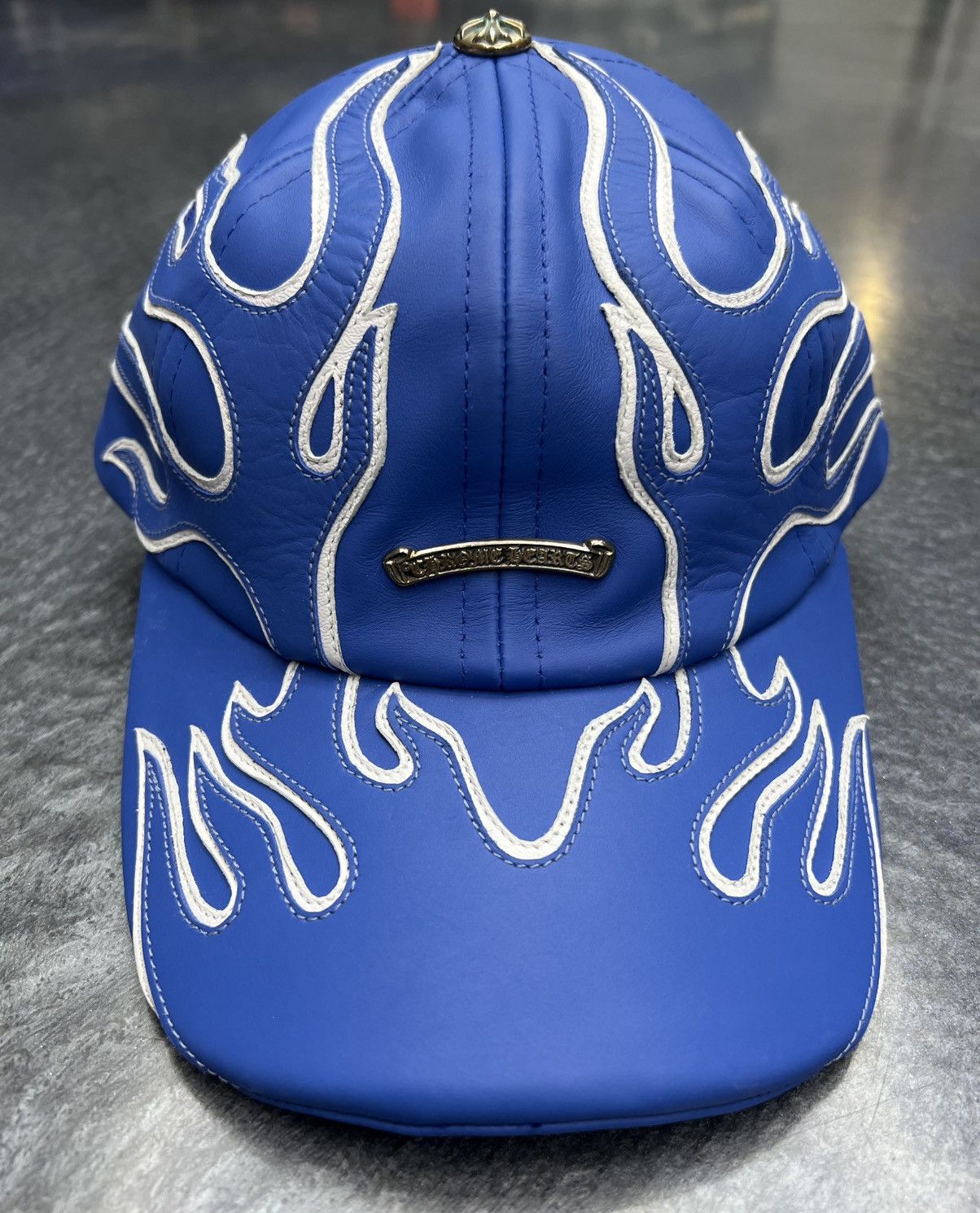Chrome Hearts Chrome Hearts Leather Flame Hat Size ONE SIZE - 1 Thumbnail