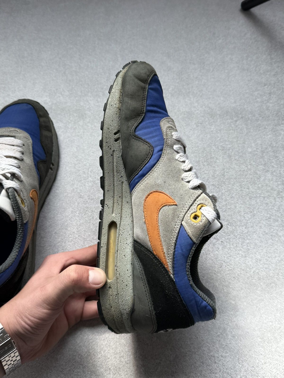 Nike Nike Air Max 1 Skulls Pack Old Royal Black Anthracite RARE Size US 8 / EU 41 - 16 Thumbnail