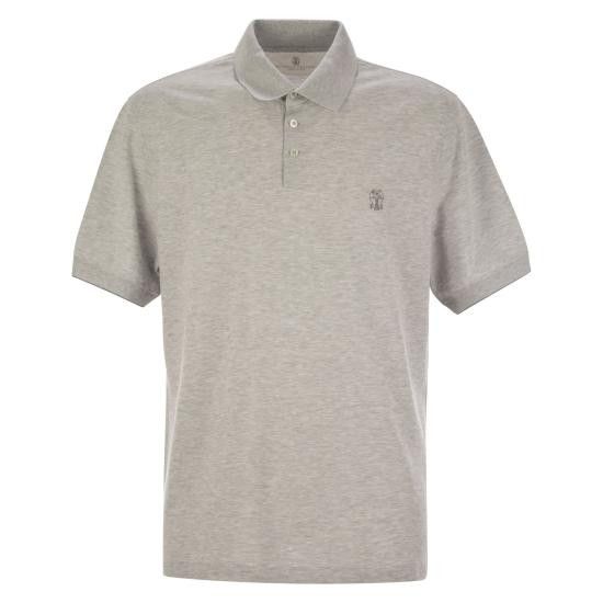 BRUNELLO CUCINELLI Men Polo Shirts ME8548788 GREY