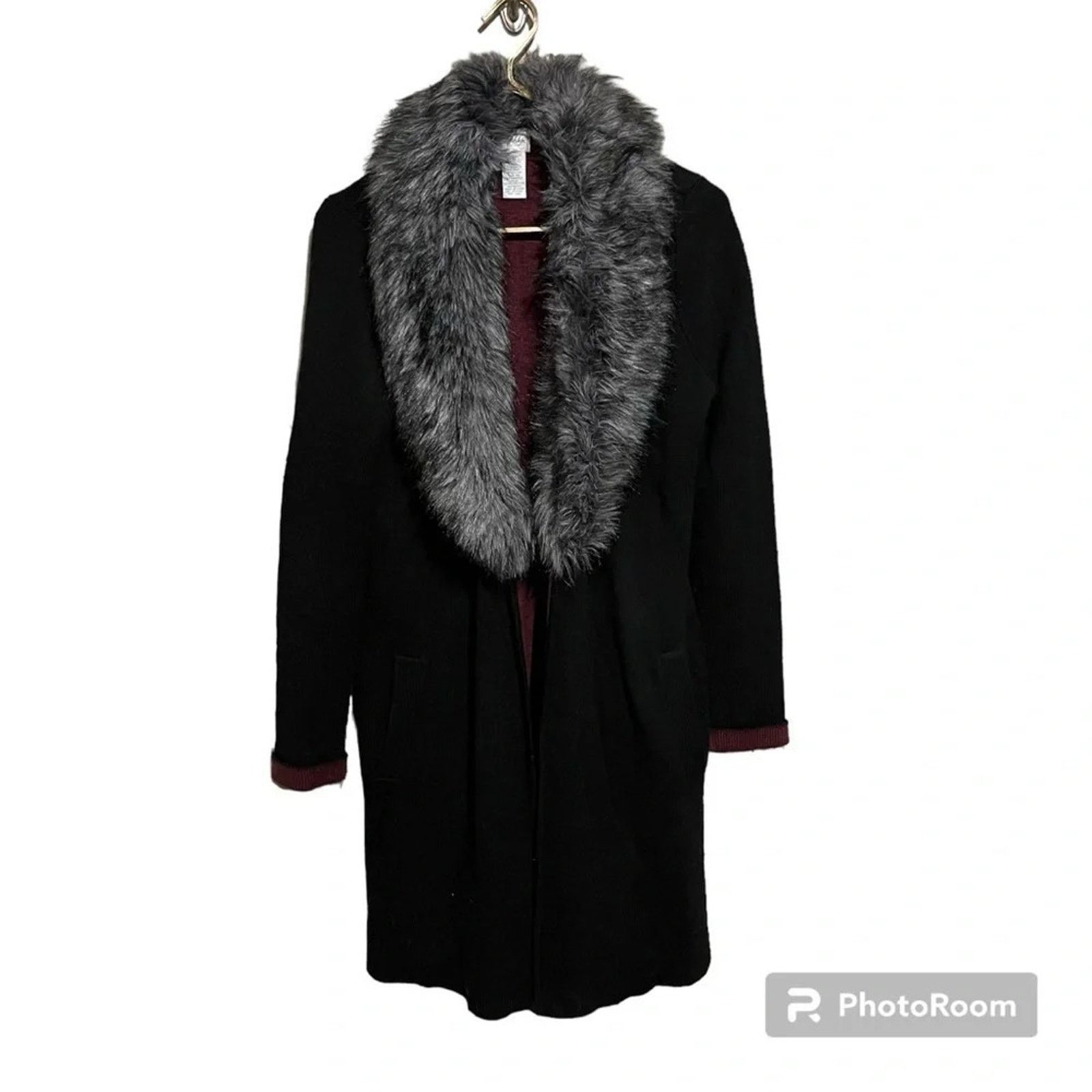 Other Neely Faux Fur Open Front Cardigan Women's M Boho Hippie Size M / US 6-8 / IT 42-44 - 1 Thumbnail