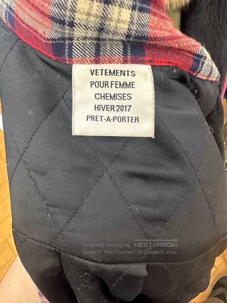 Vetements VETEMENTS Ring Shoulder Plaid Shirt Size US XS / EU 42 / 0 - 3 Thumbnail