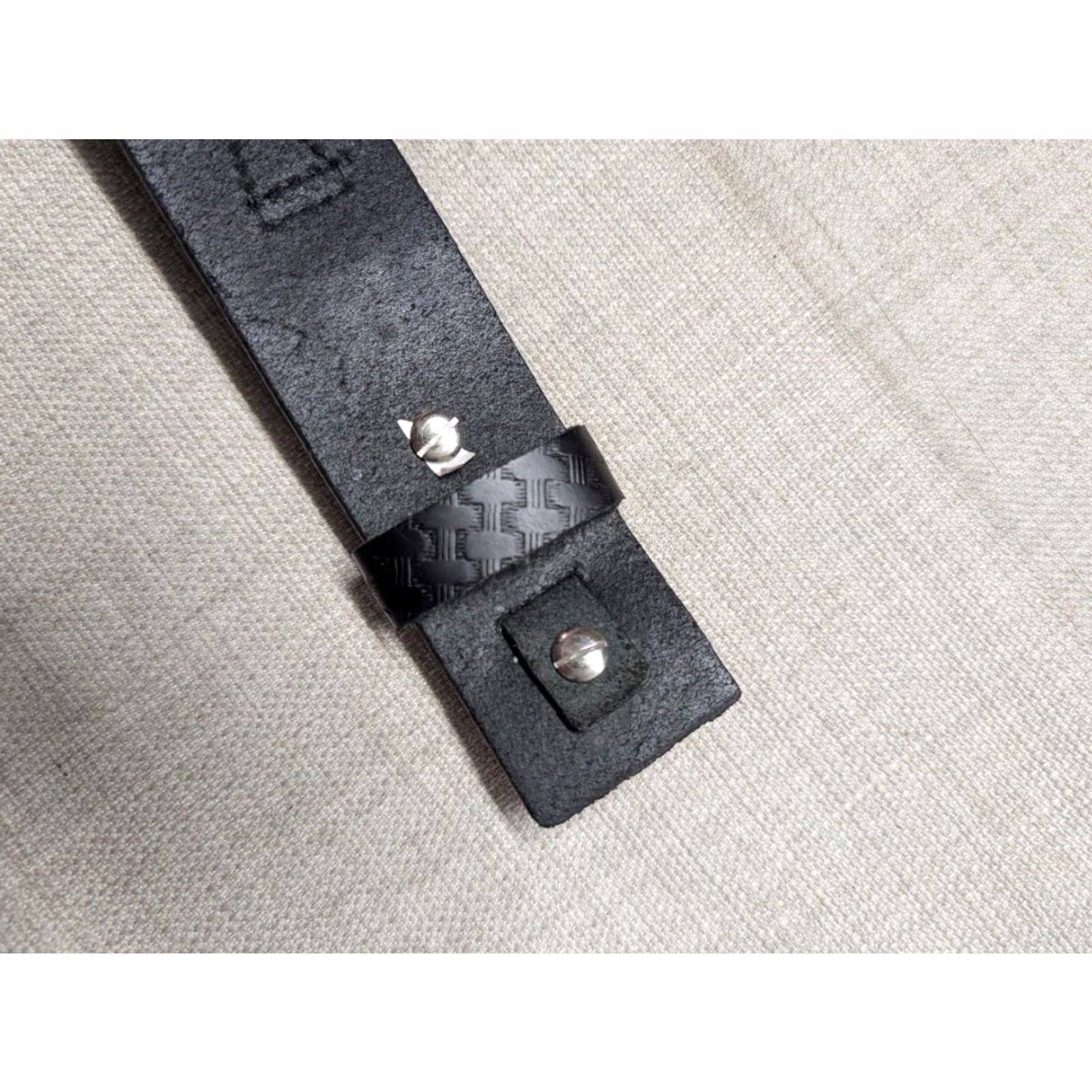 Vintage VINTAGE CABELA'S western belt belt 38 black leather PU coating western style with buckle screws Men Size US XXS / EU 40 - 4 Thumbnail