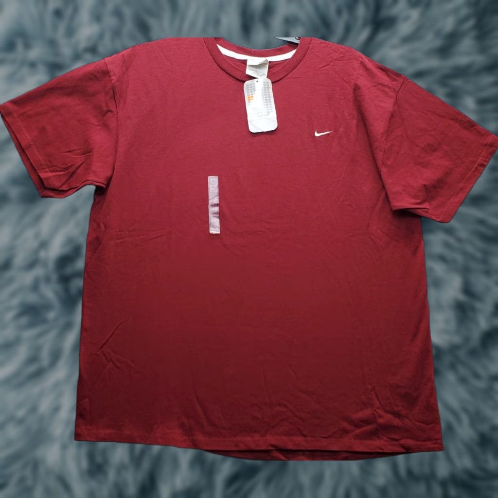 Nike Nike Mens XL Red Regular Fit Short Sleeve Shirt Embroidered Logo Pullover Tee Size US XL / EU 56 / 4 - 1 Thumbnail