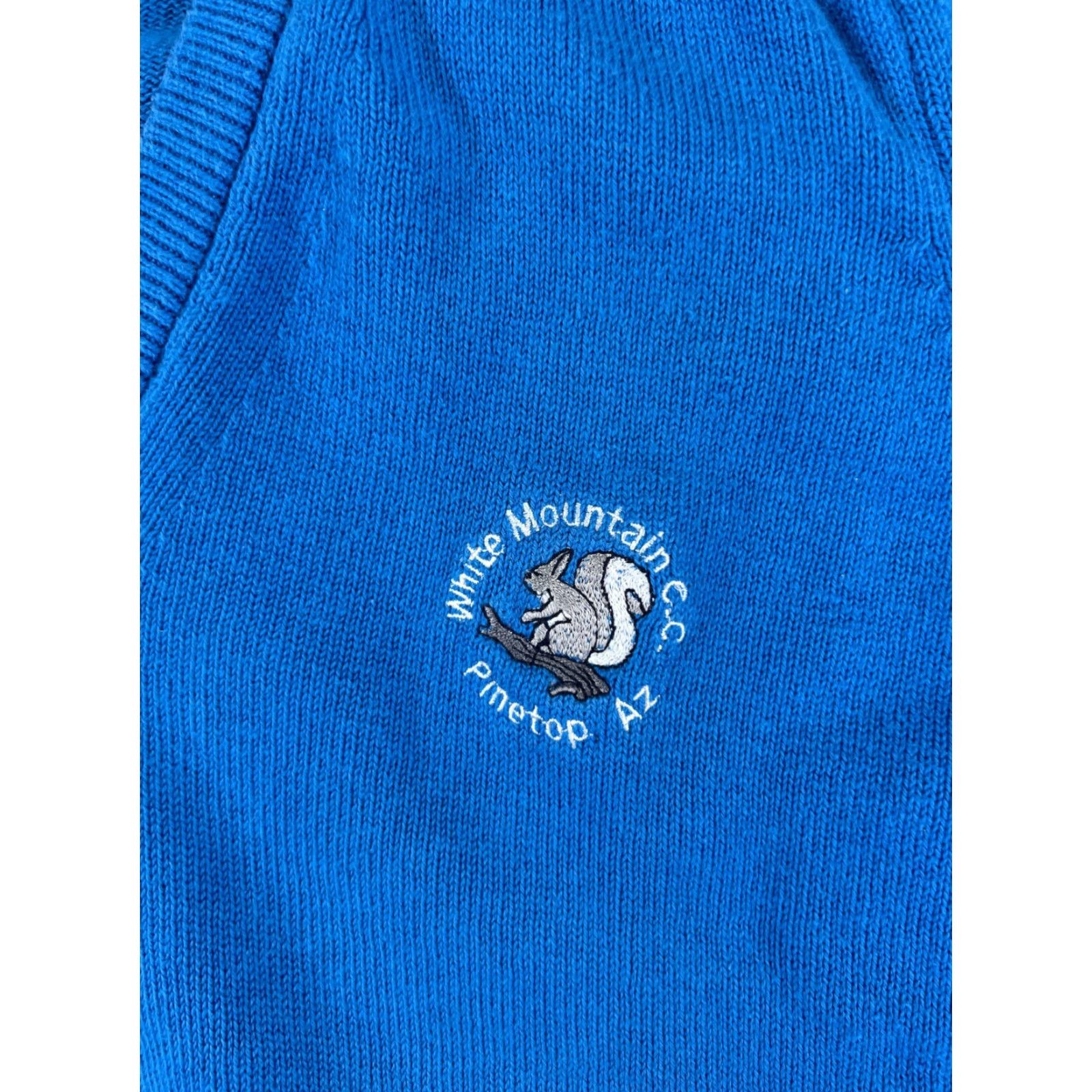 Titleist VINTAGE Titleist Hoodie Men Adult Large Blue V-Neck Cotton Knit Logo US Made Pinetop AZ Golf Shirt Size US M / EU 48-50 / 2 - 6 Thumbnail