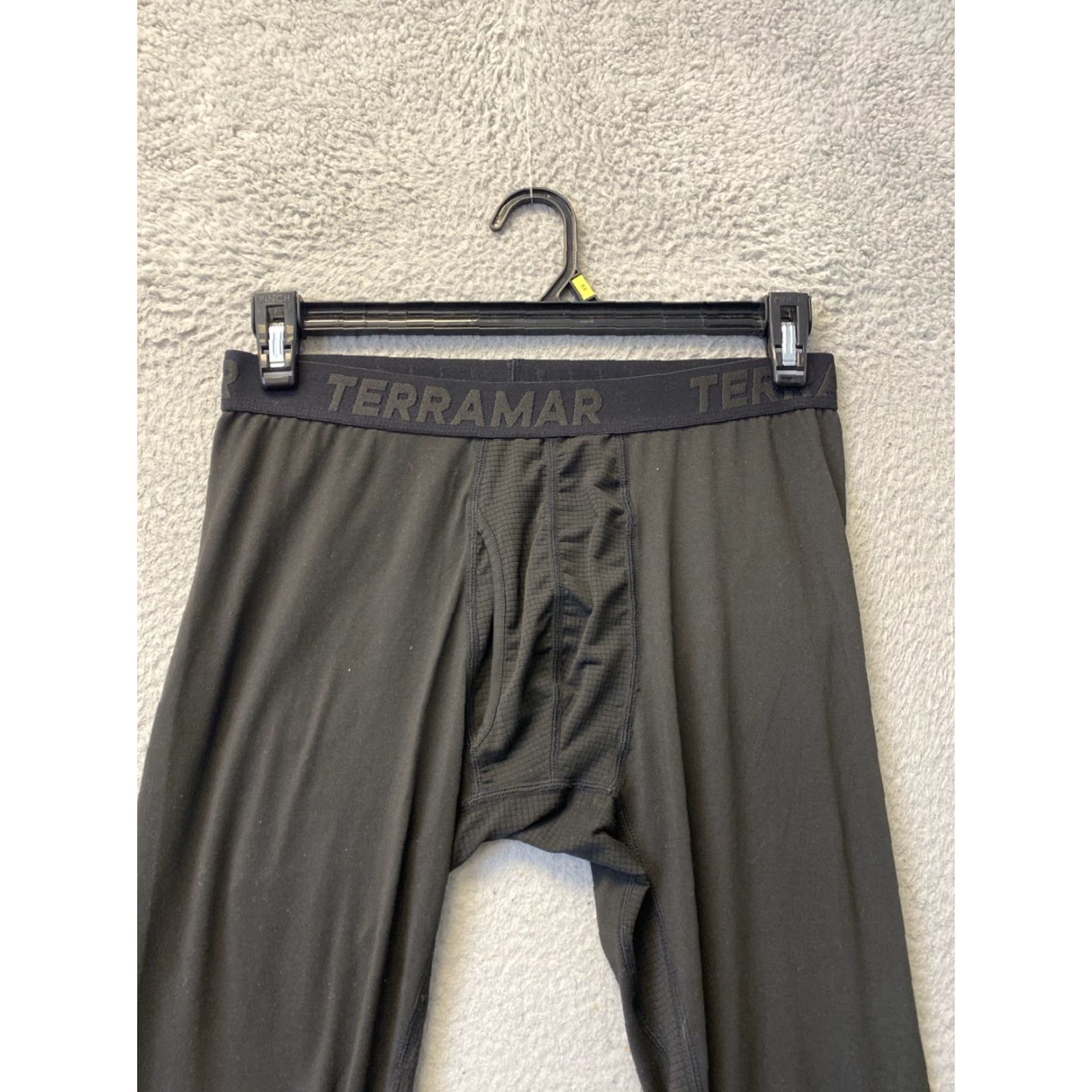 Vintage Terramar Mens M Black Pro Compression Stretch Training Athletic Leggings Shirt? Size US 31 - 2 Thumbnail