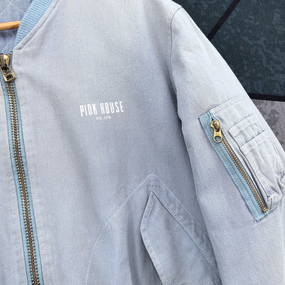 Pink House Vintage Pink House Sun Faded Bomber Jacket Size US M / EU 48-50 / 2 - 4 Thumbnail