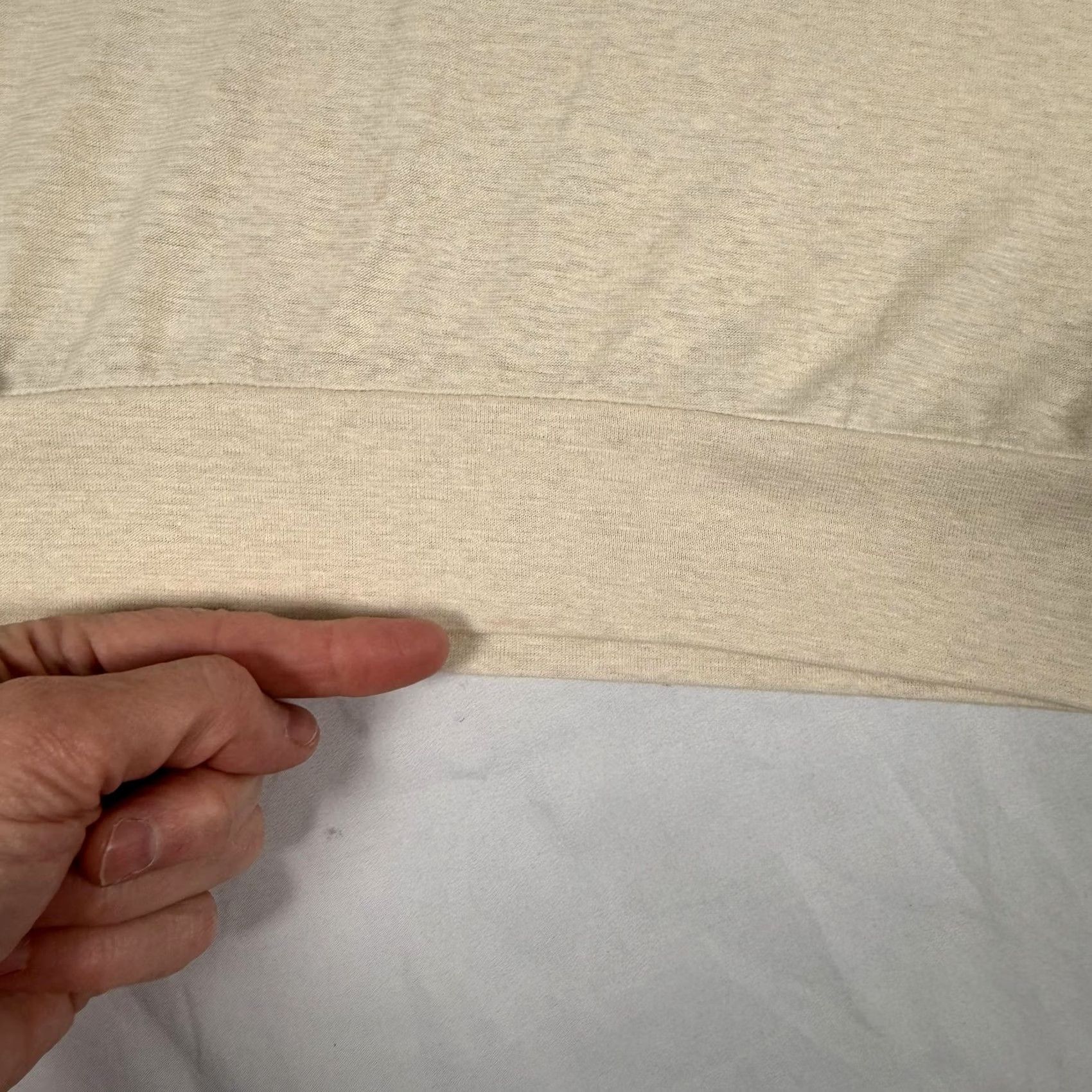 Prana prAna Milani LS Shirt V Neck Raglan Lightweight Hemp Blend White Large T-Shirt Womens Mensional Bohemian Autumn Spring Summer Top Shirt Mens Womens Size L / US 10 / IT 46 - 7 Thumbnail
