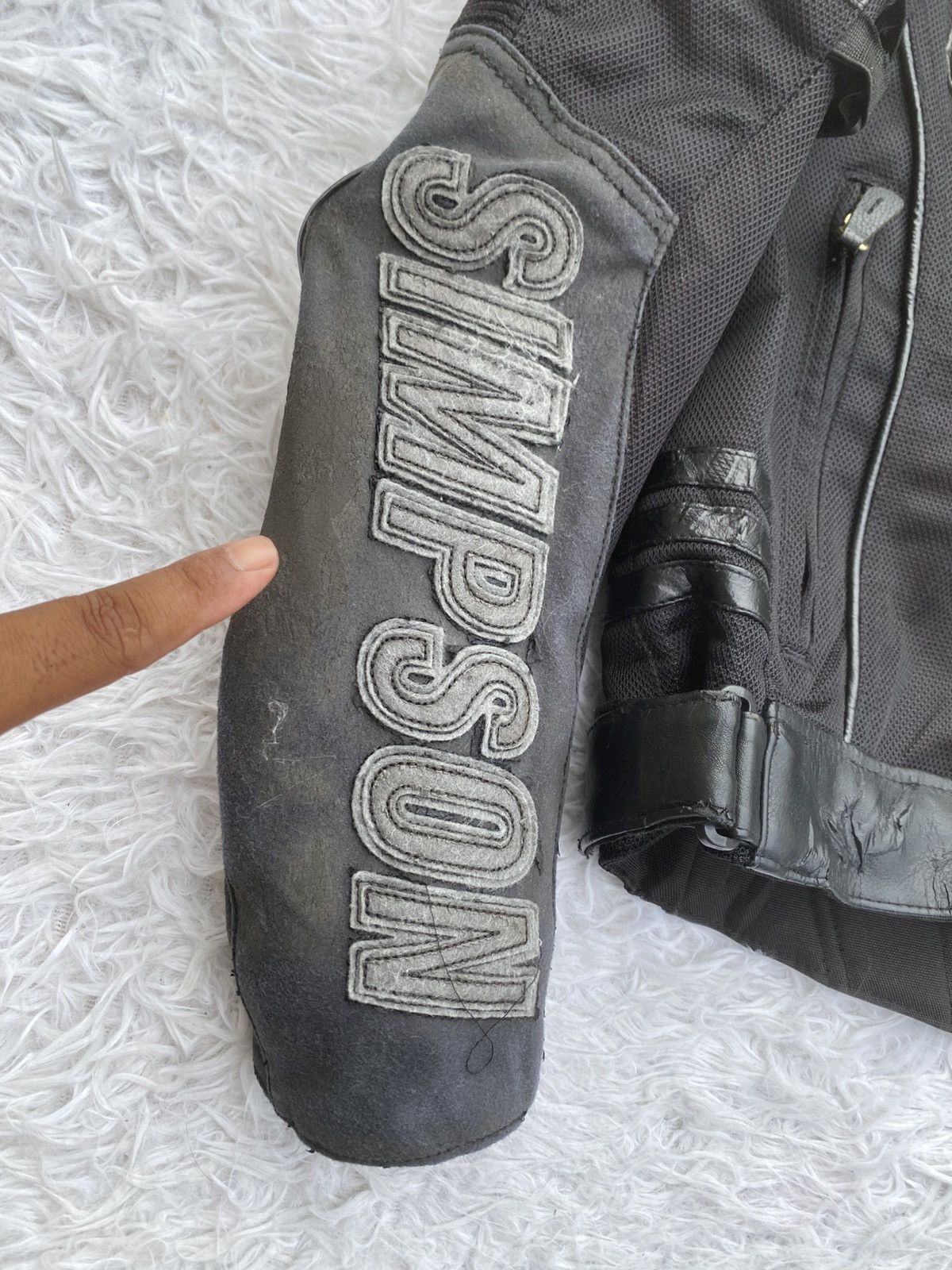 ICON Motorsports Rare Vintage Simpson Biker Racing Jacket Size US M / EU 48-50 / 2 - 8 Thumbnail