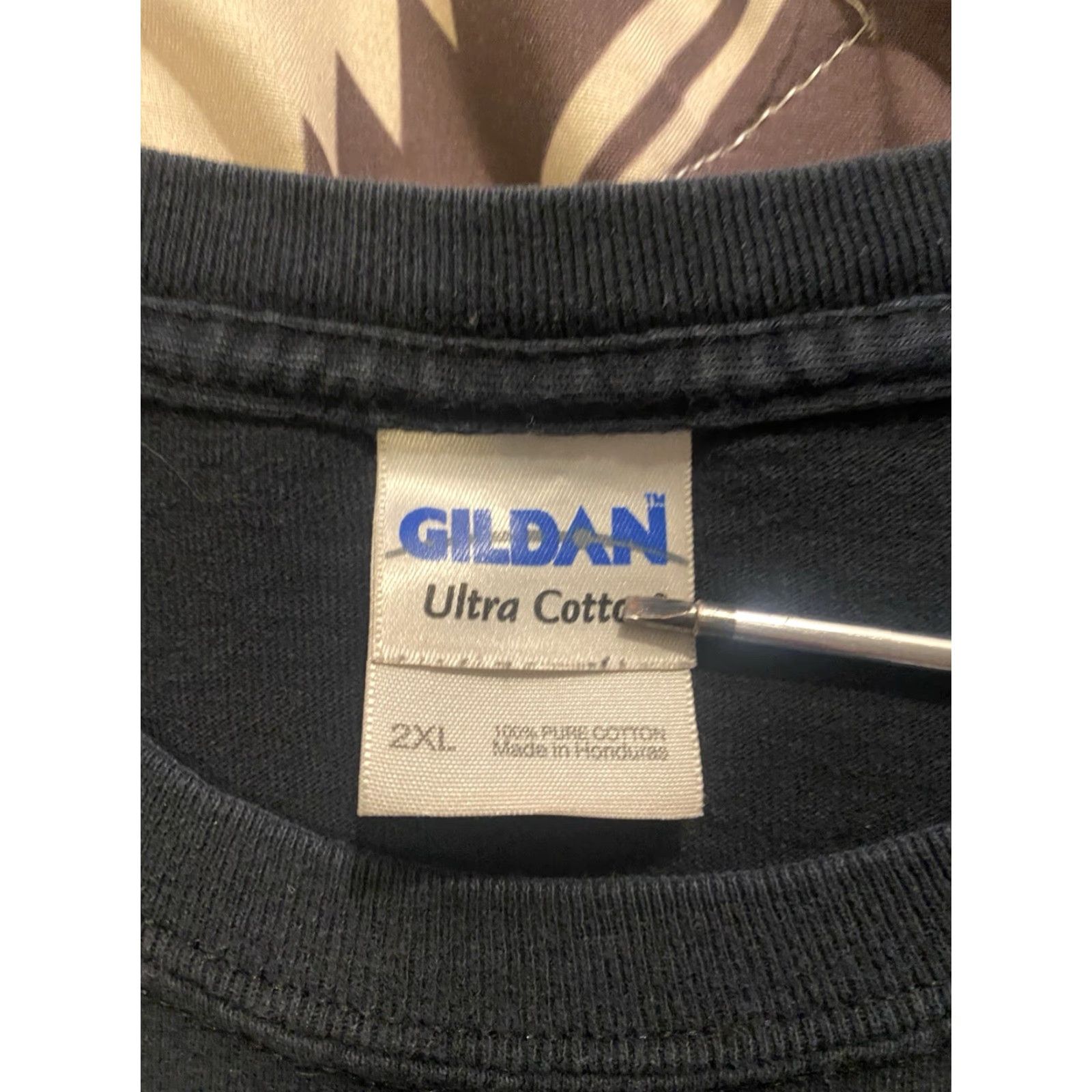 Gildan VINTAGE Gildan T-Shirt Skull Double-Sided Black Men’s 2XL Size US XXL / EU 58 / 5 - 3 Thumbnail
