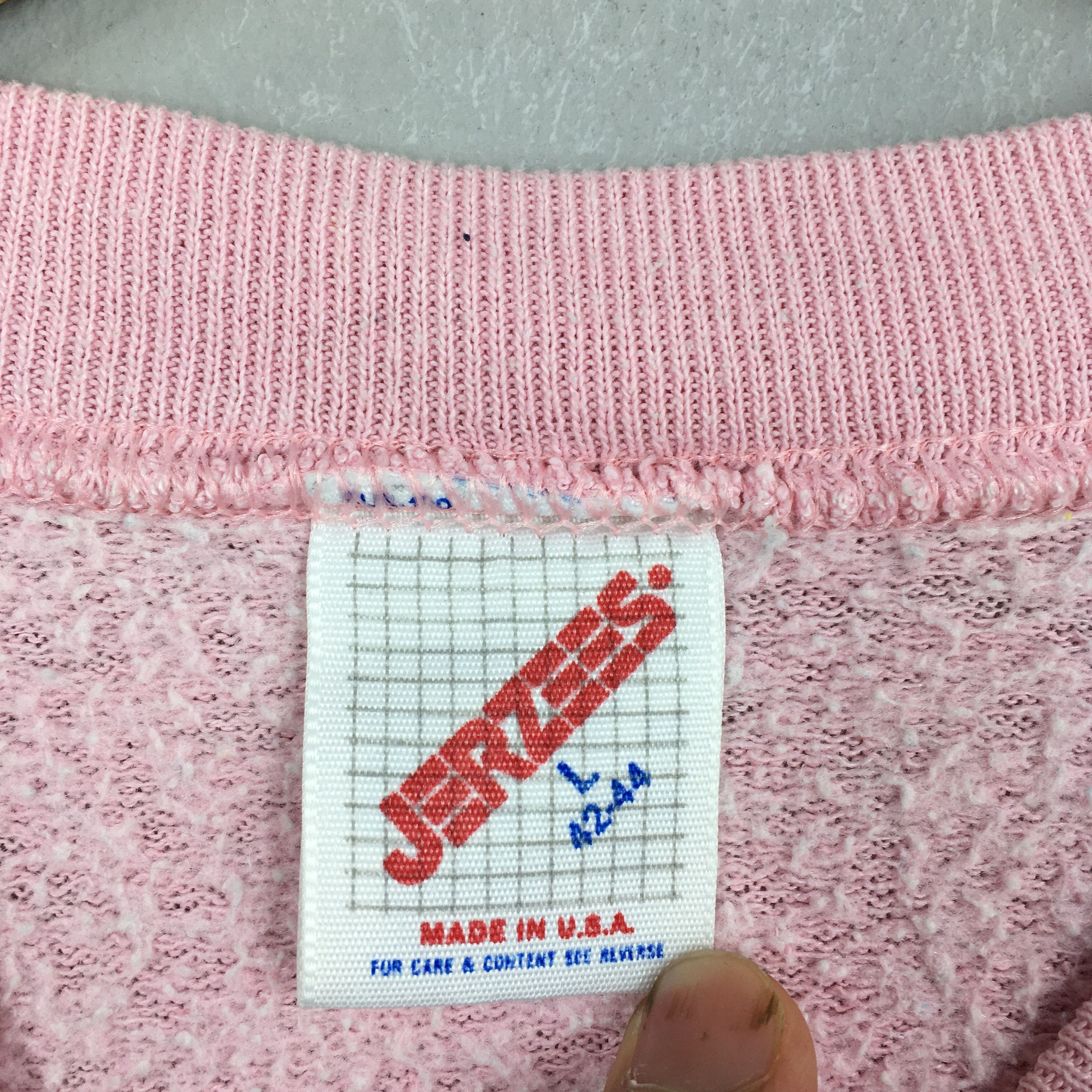 Jerzees × Vintage Vintage Dog Graphic Printed Pink Sweatshirt Large Size US L / EU 52-54 / 3 - 6 Thumbnail