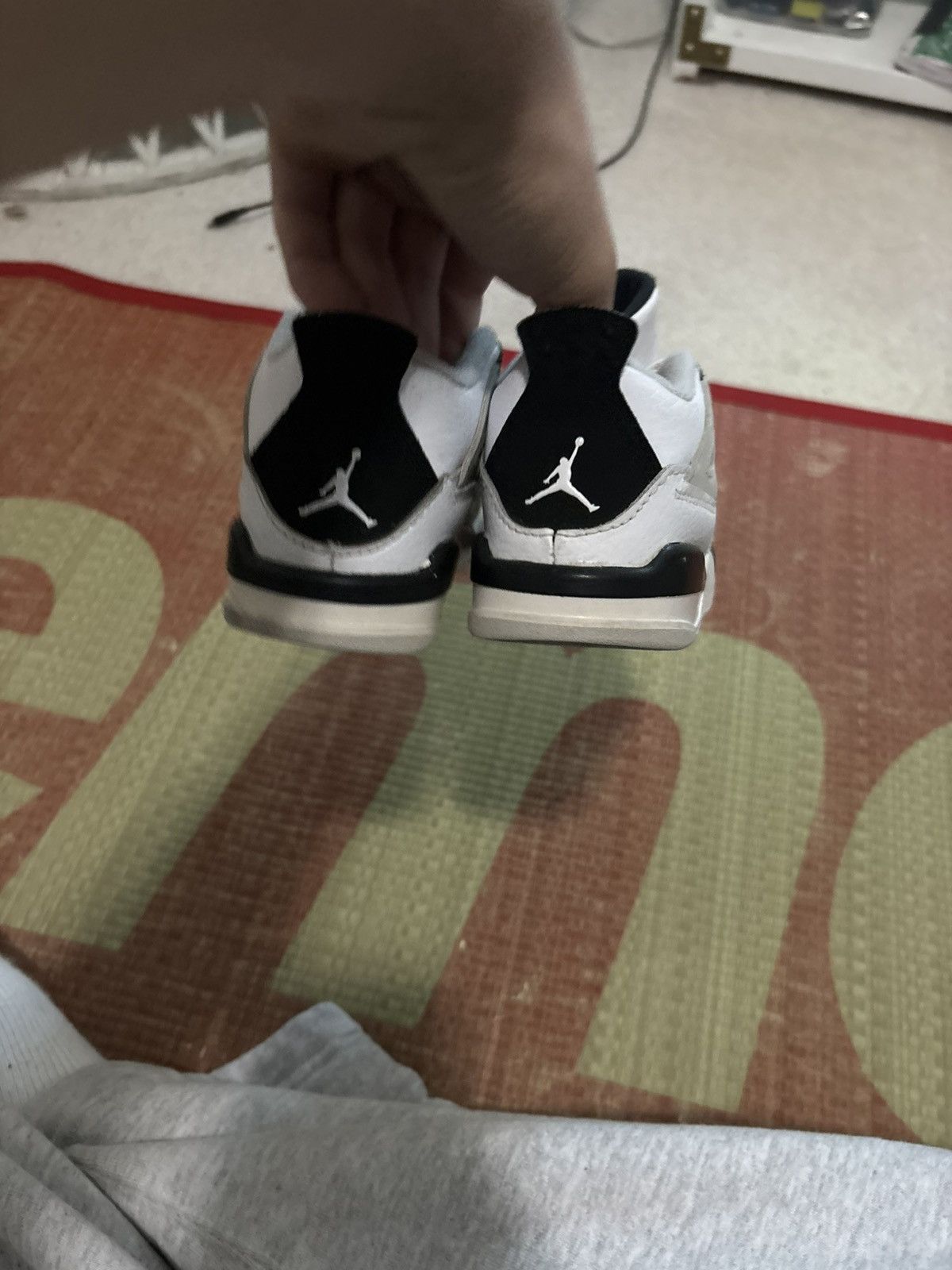 Jordan Brand Air Jordan 4 Military Black PS 10C Size US 10 / EU 43 - 3 Thumbnail