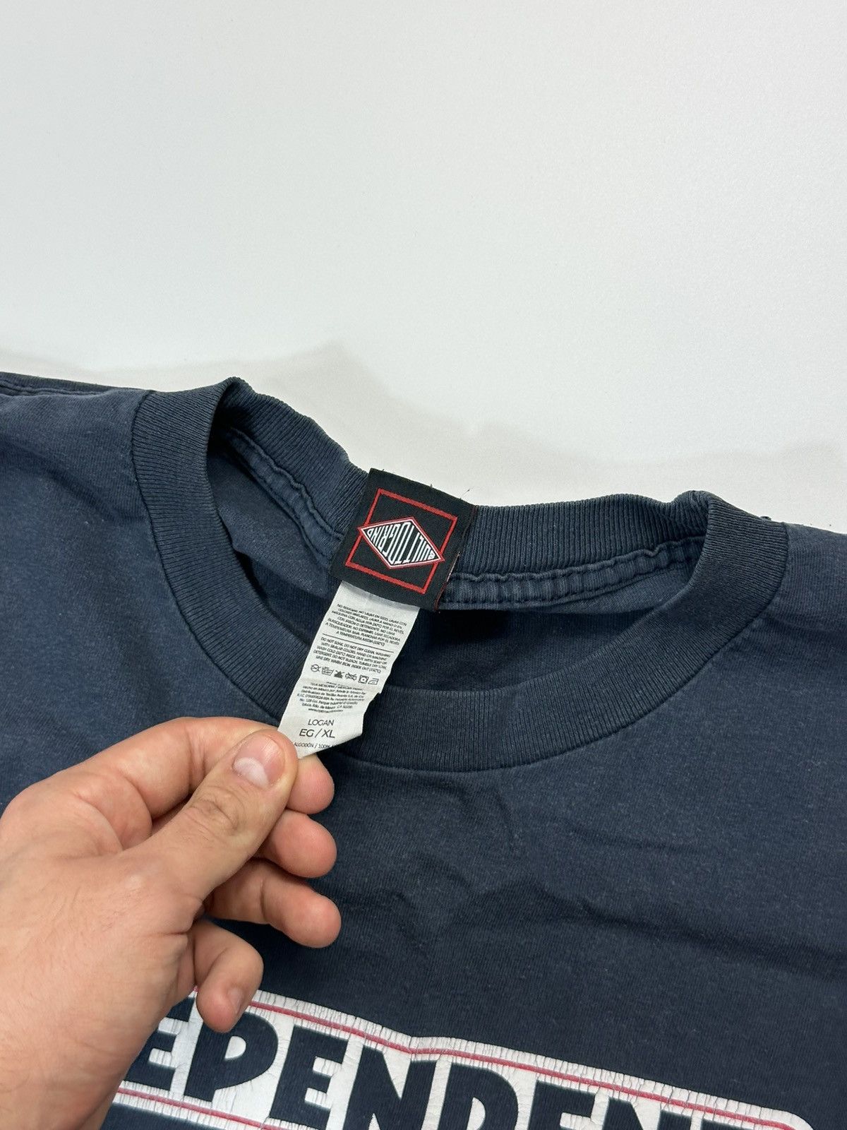 Independent Trading Co. 90's Independent T-shirt Centre Logo XL Size Blue Size US XL / EU 56 / 4 - 8 Thumbnail