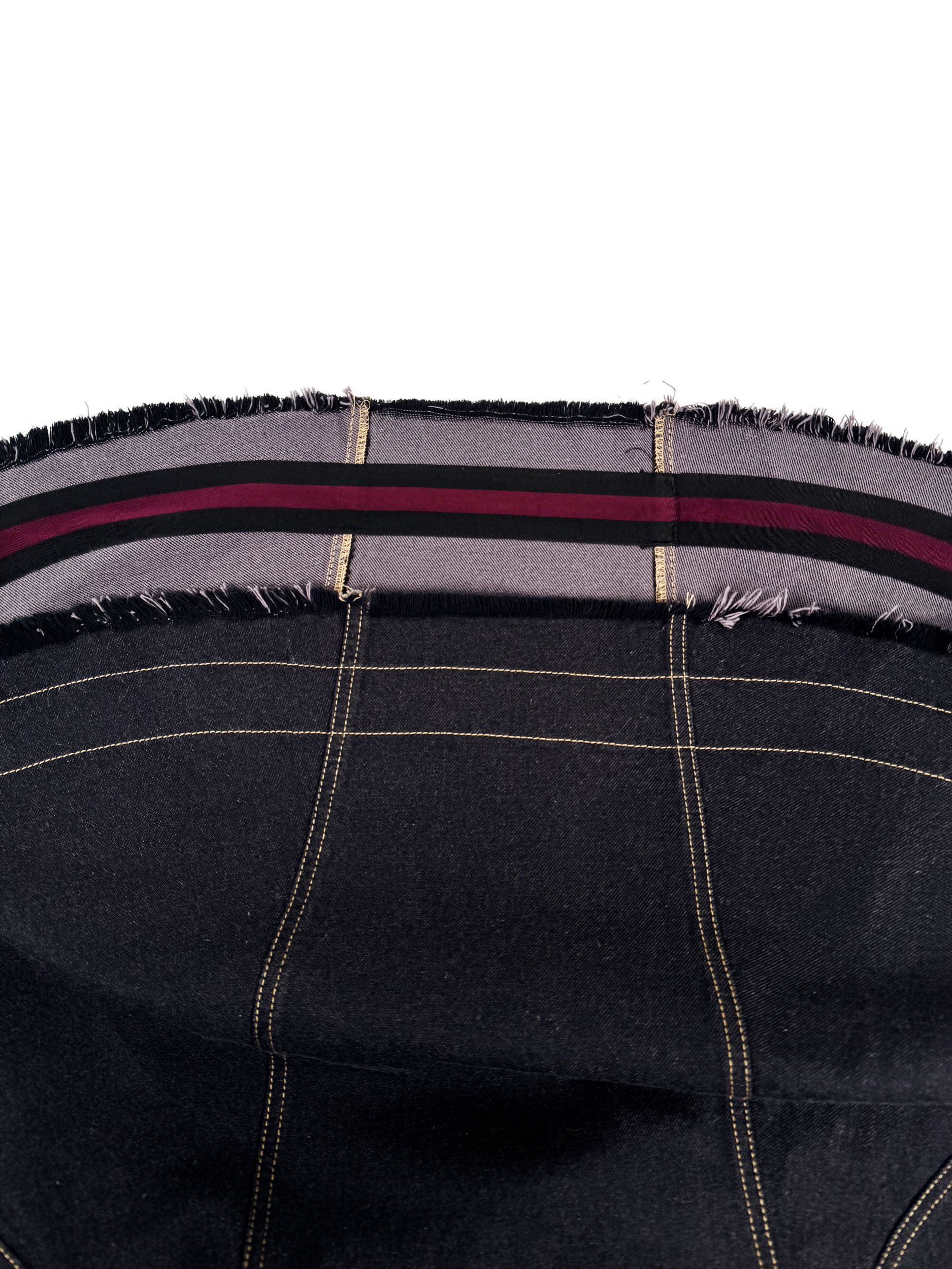 Alexander McQueen Alexander McQueen F/W 2002 Vintage Denim Logo Midi Skirt 44 Size 30" / US 8 / IT 44 - 8 Thumbnail