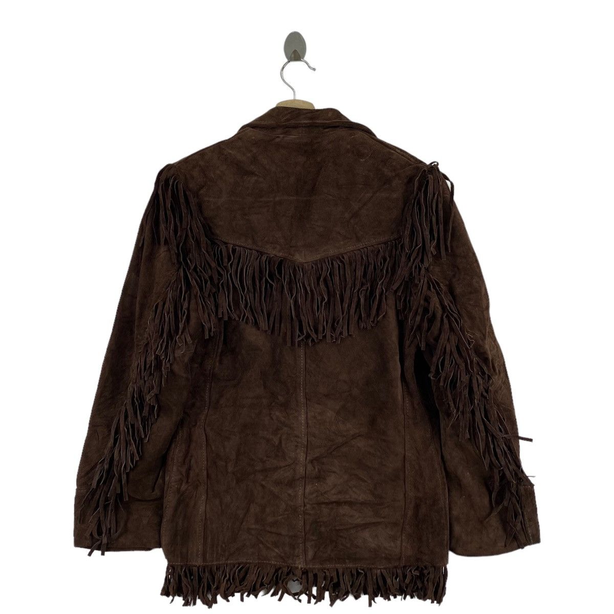 Schott Vintage 80s SCHOTT WESTERN USA Leather Cowboy Jacket Size US S / EU 44-46 / 1 - 2 Thumbnail