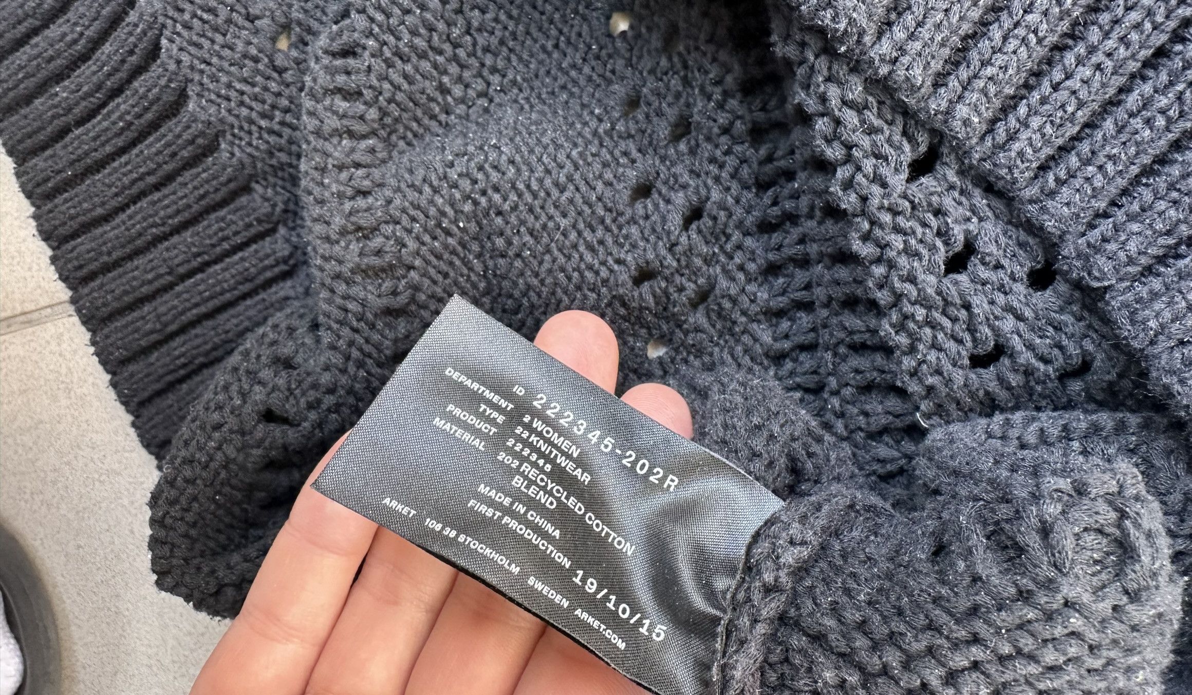 Arket Arket women knit boxy sweater oversize thick Size S / US 4 / IT 40 - 6 Thumbnail