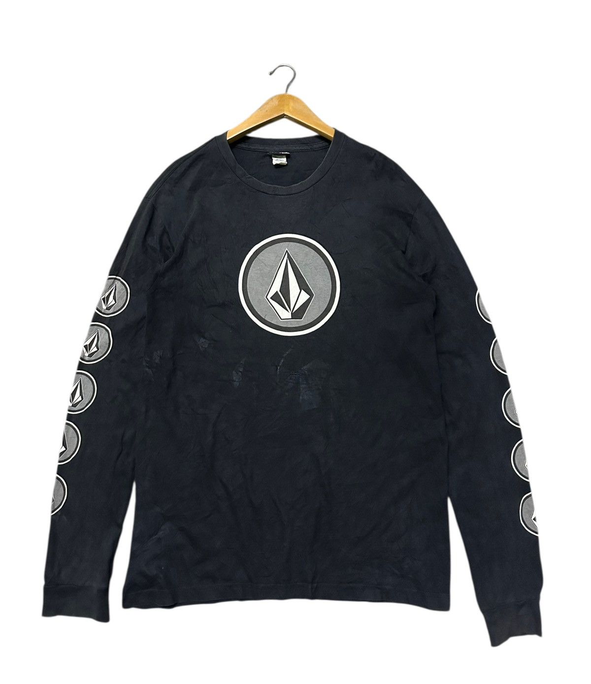 Volcom Vintage 90s Volcom side tape long sleeve tshirt Size US M / EU 48-50 / 2 - 7 Thumbnail