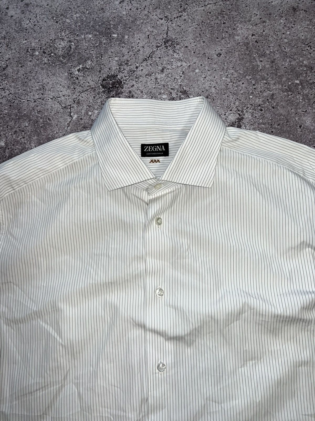 Ermenegildo Zegna Zegna Striped longsleeve Dress shirt Size US L / EU 52-54 / 3 - 2 Thumbnail