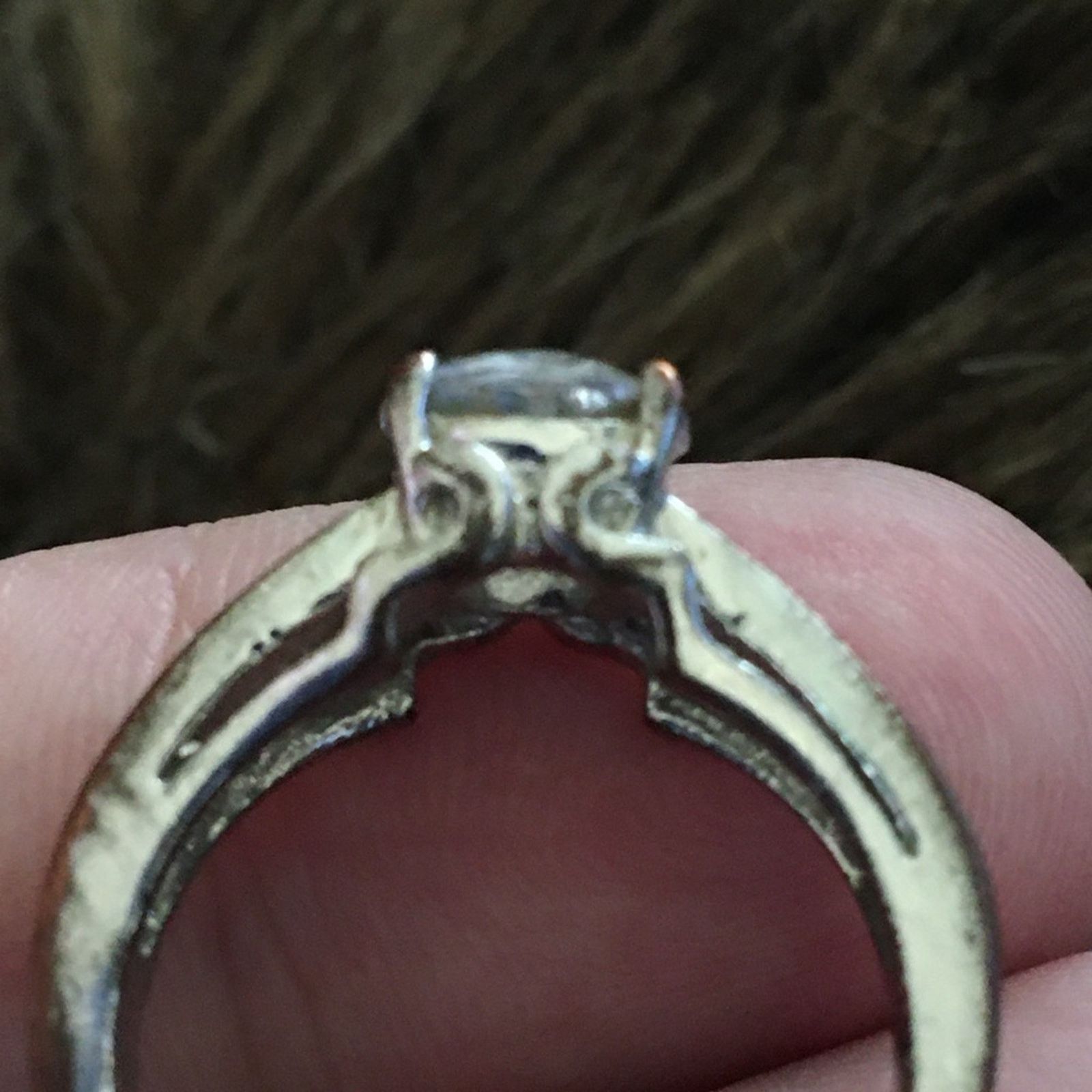 Vintage Vintage cubic zirconia wedding band ring Size ONE SIZE - 10 Thumbnail
