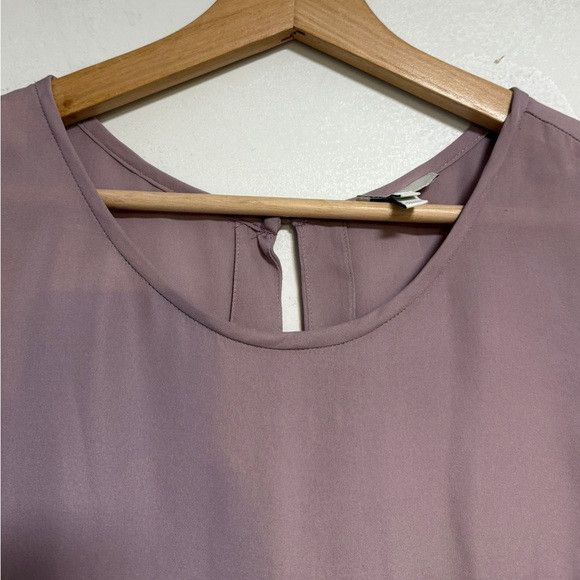 Joie Joie Mauve Short Sleeve Silk Blouse Small Size S / US 4 / IT 40 - 4 Thumbnail