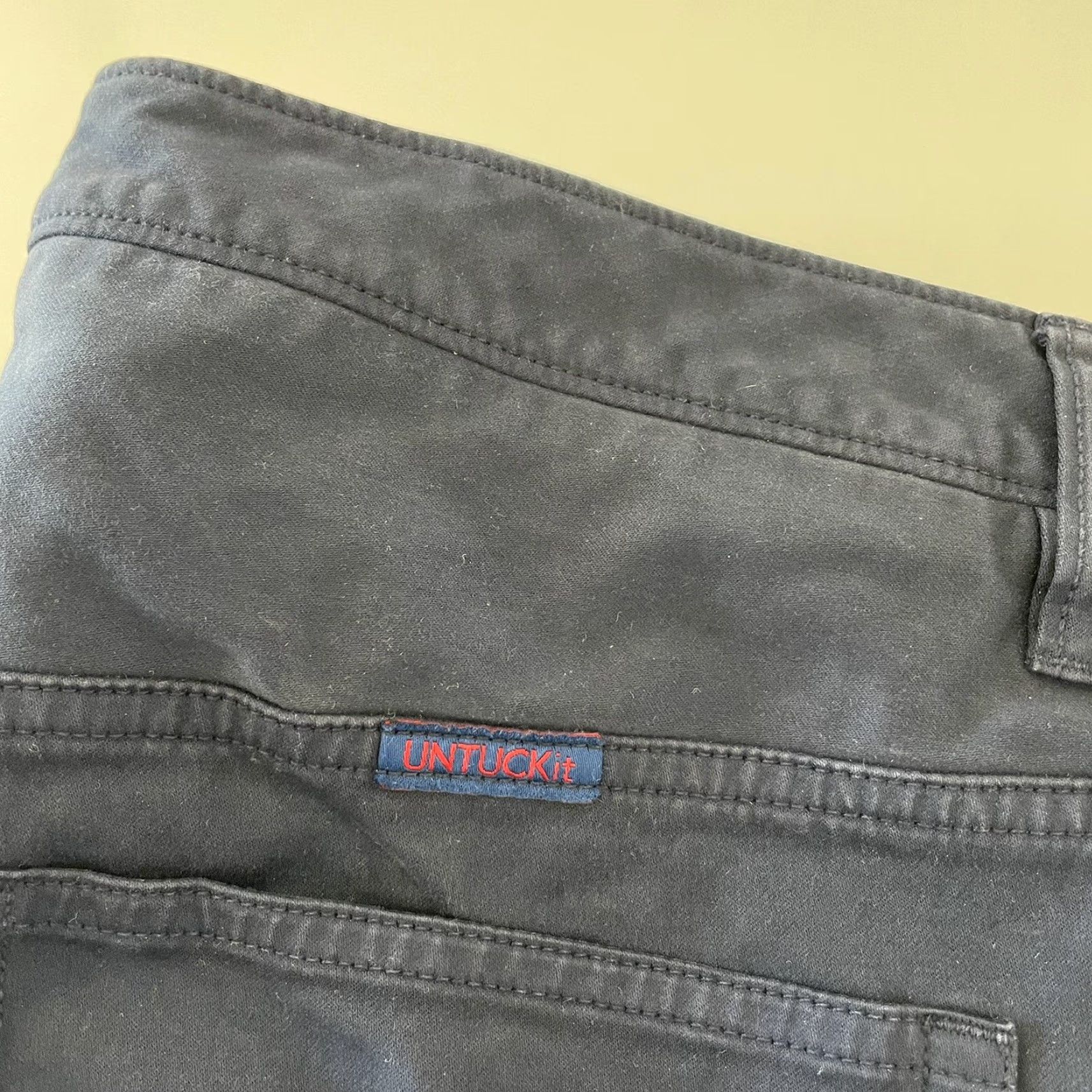UNTUCKit UNTUCKit Straight Fit Cotton Flat Front Blue Chino Pants Mens 34x34 Size US 34 / EU 50 - 2 Thumbnail